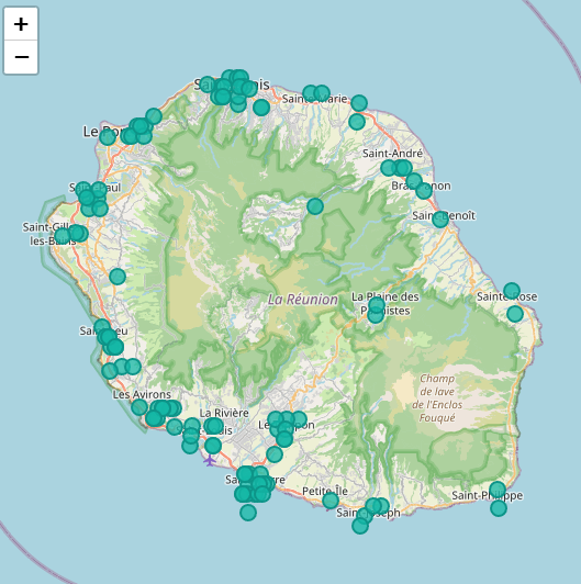 Répartition des utilisateurs Swap'Îles à La Réunion