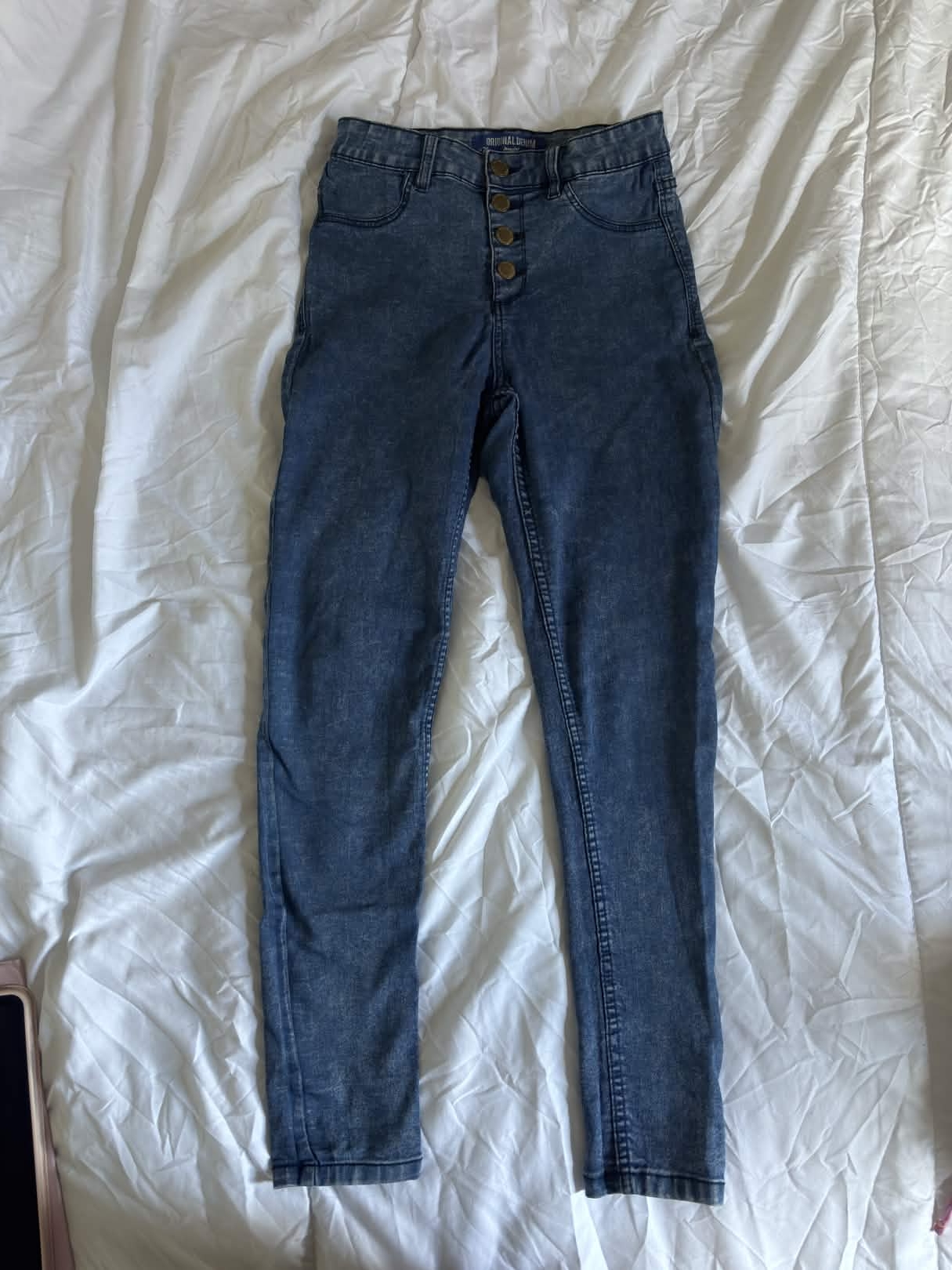 Jean taille haute bleu foncé — Jennyfer — La Réunion