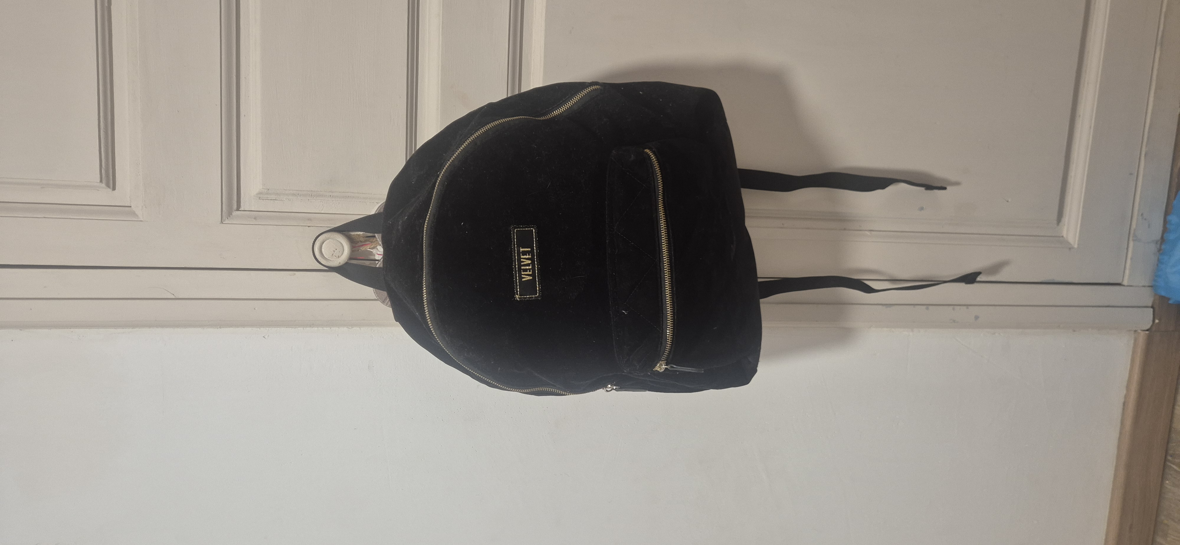 Sac noir velours
