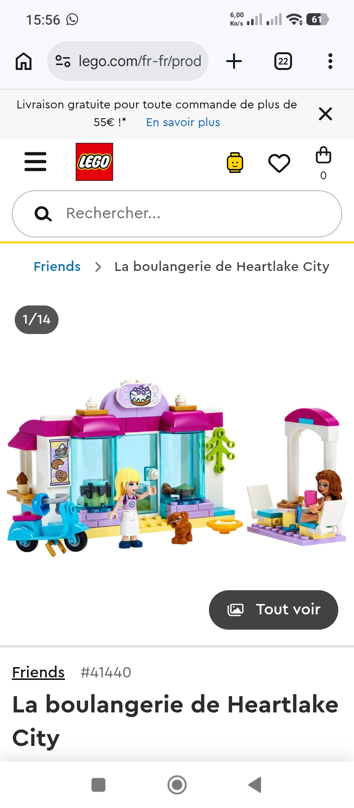 Lego Friends boulangerie