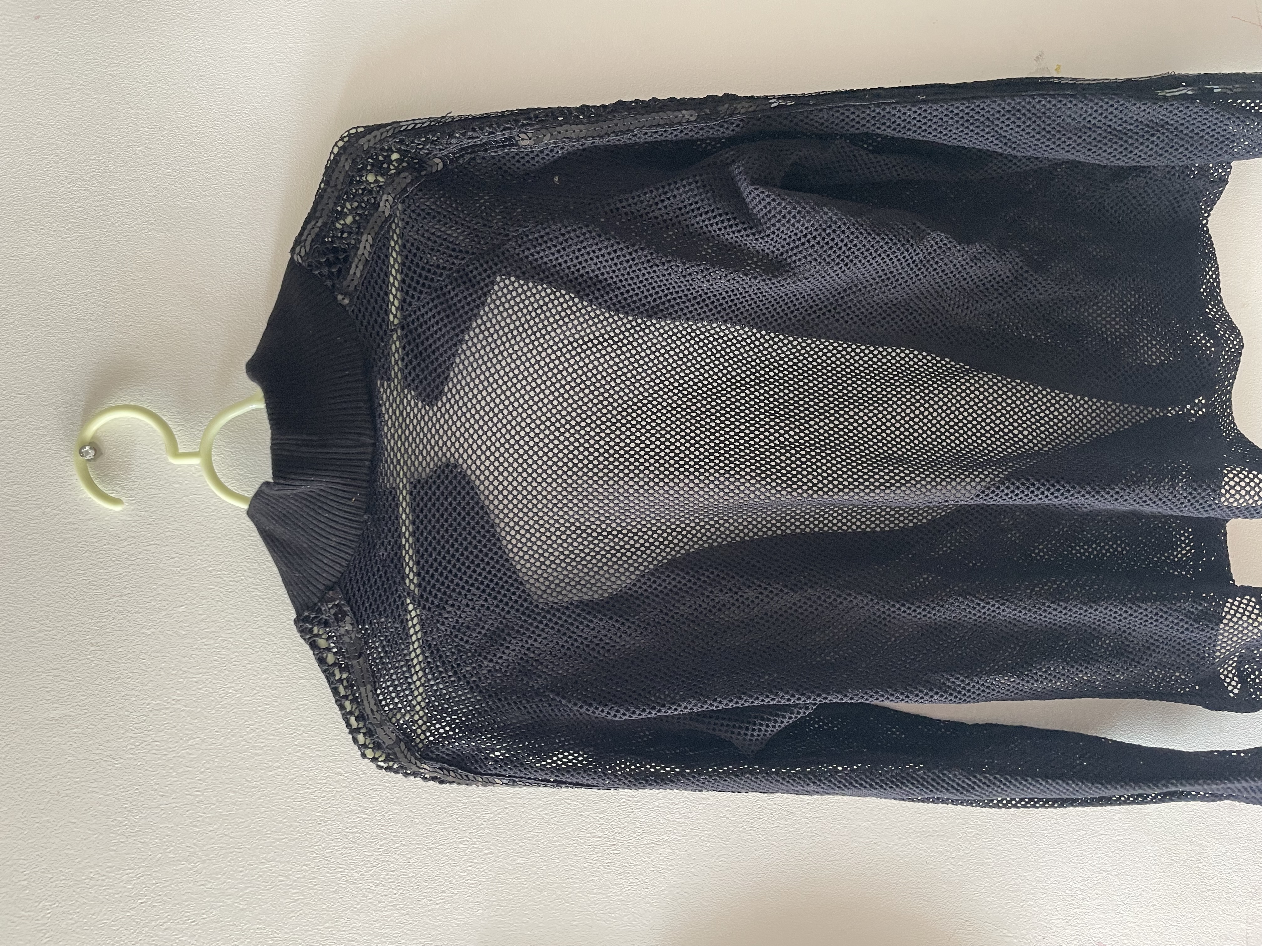 Veste transparente à sequins