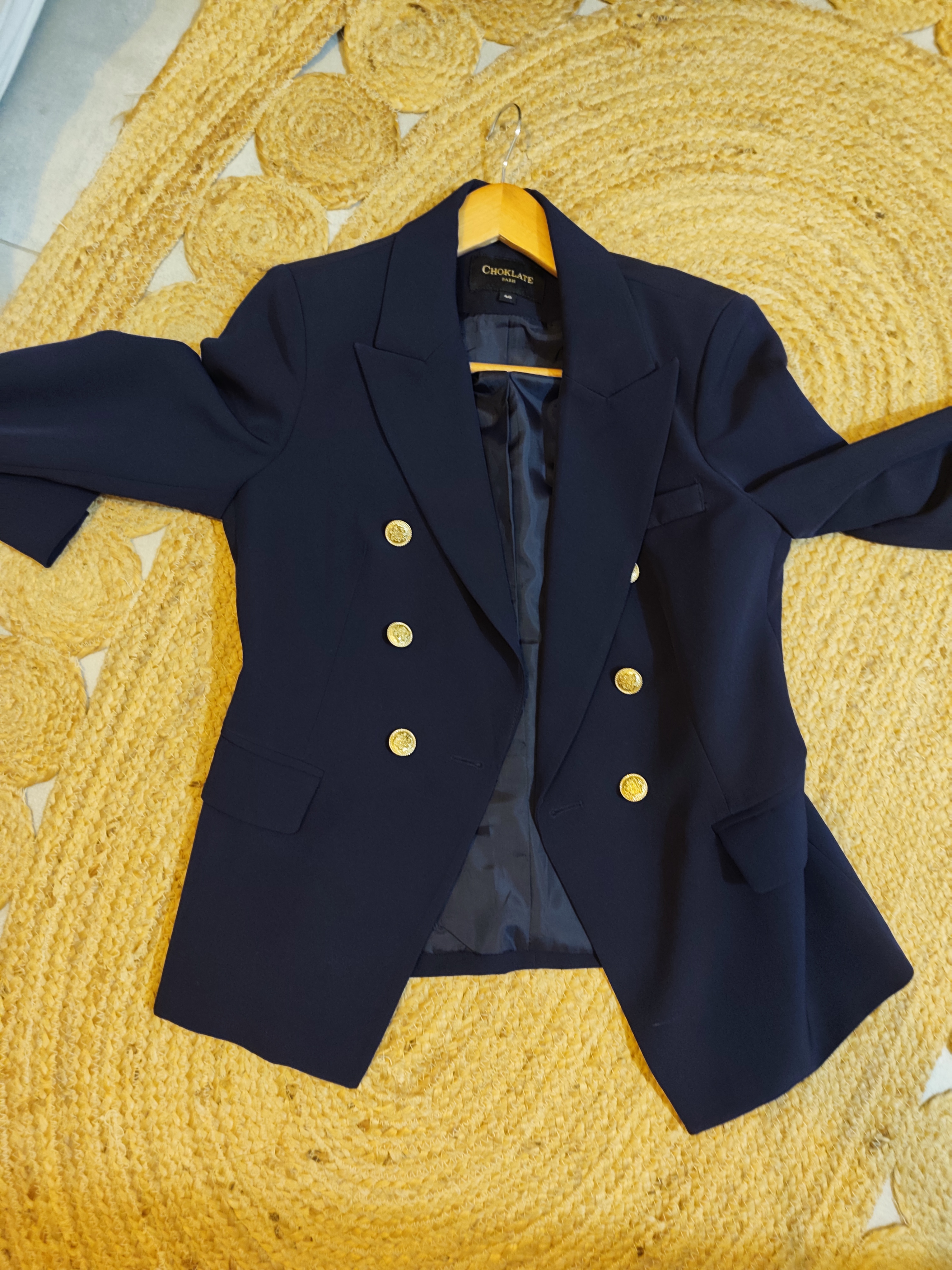 Veste tailleur bleu nuit