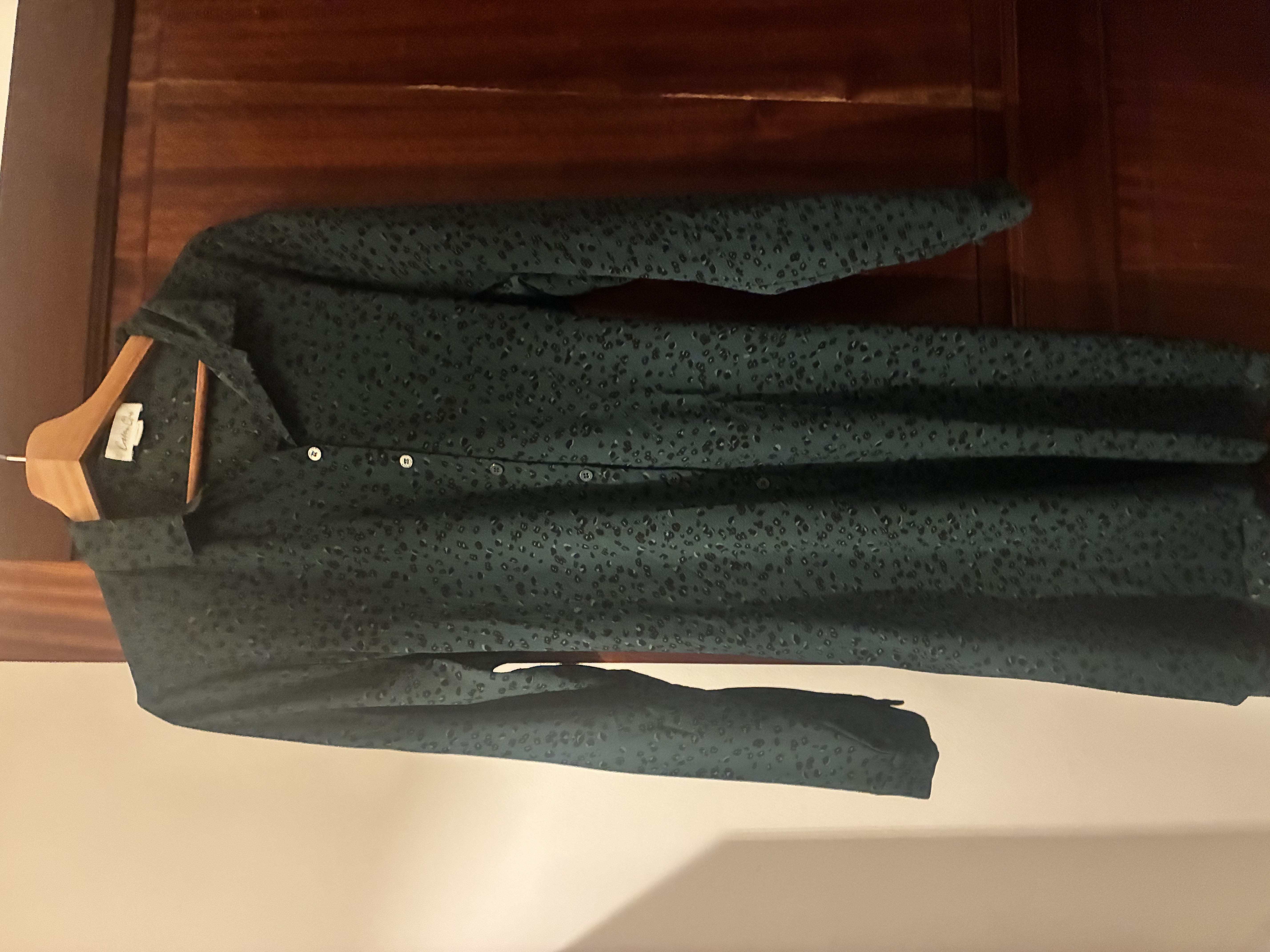 Robe léopard verte