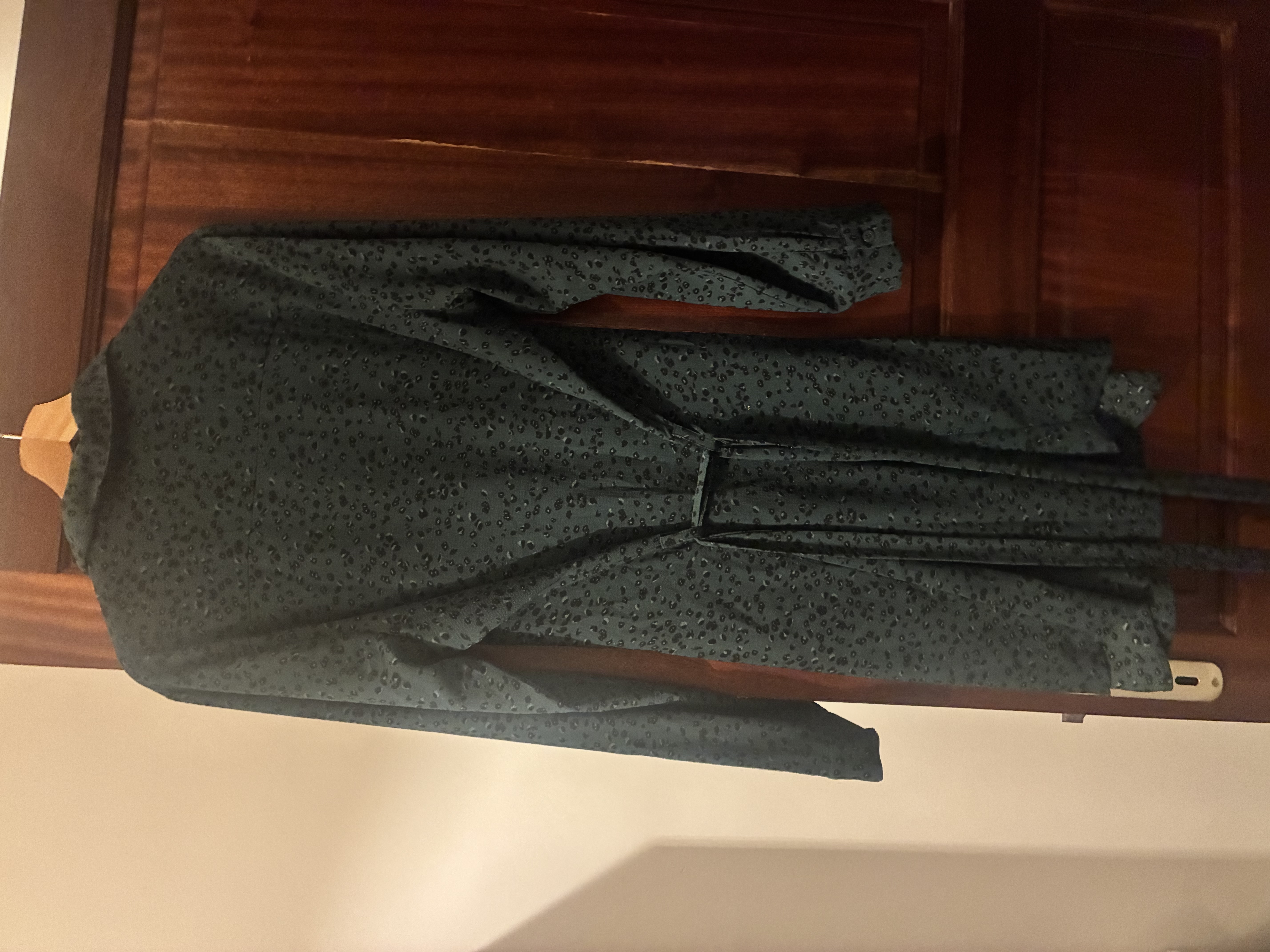 Robe léopard verte