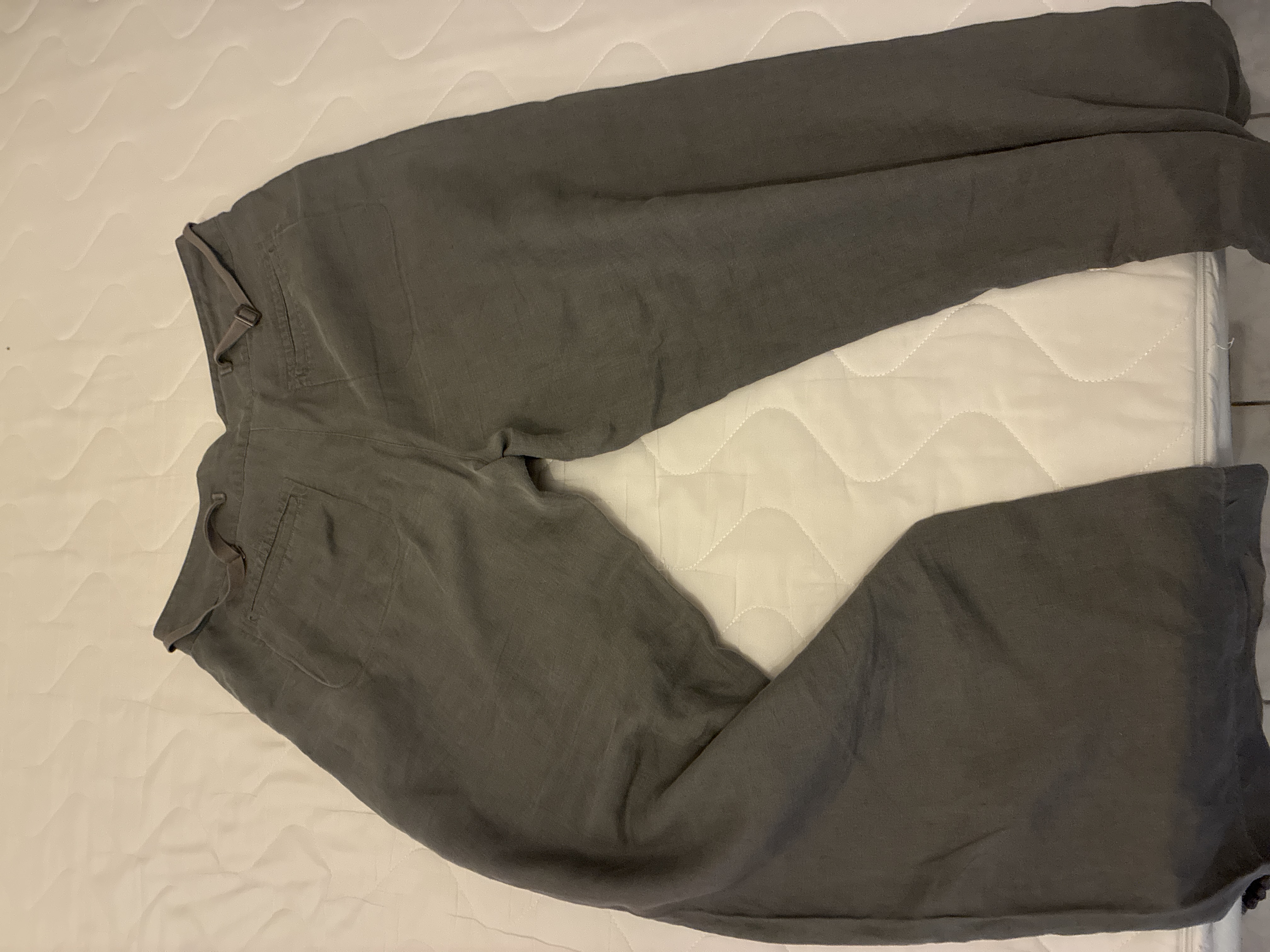 Pantalon lin gris