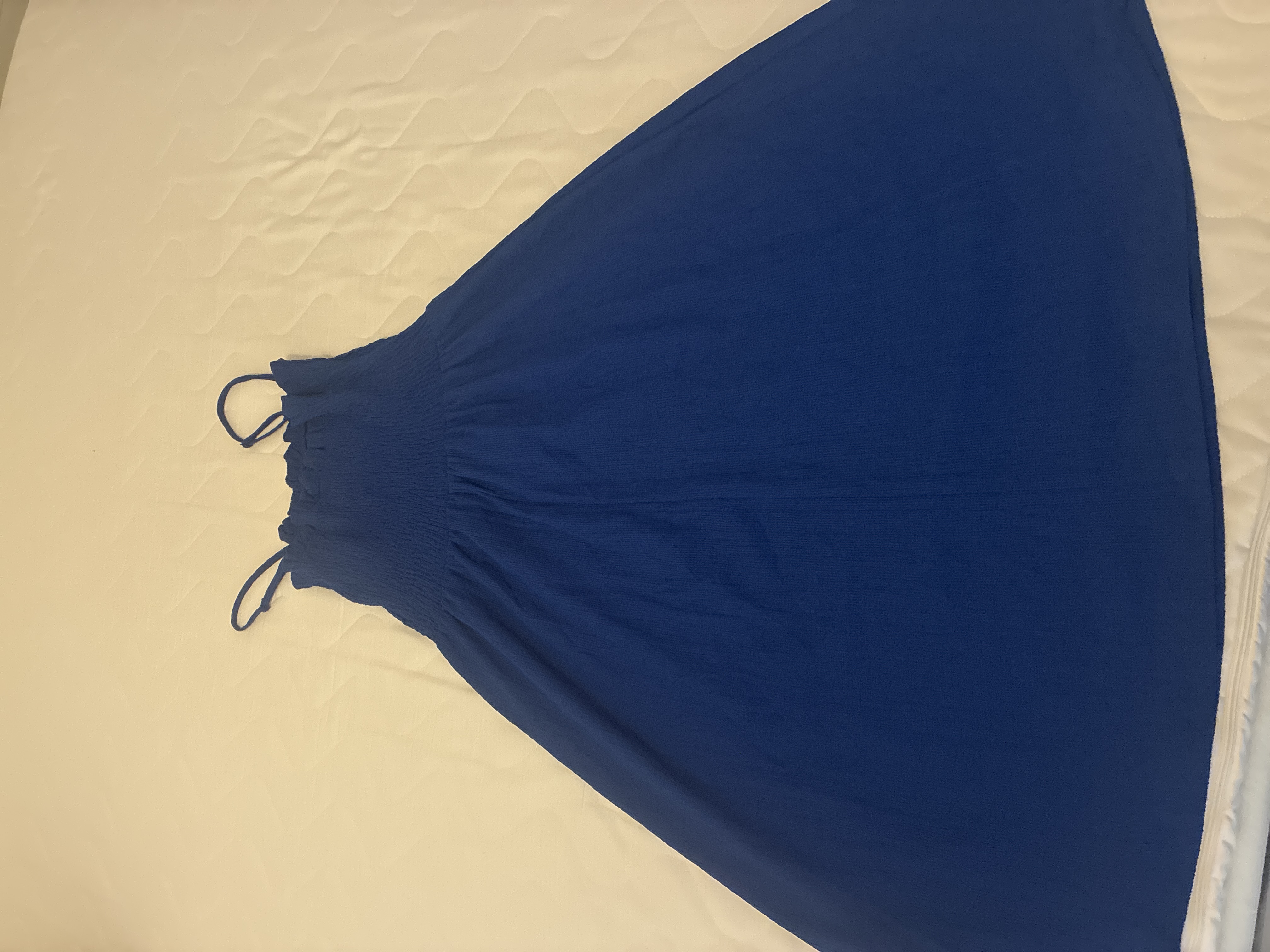 Robe à bretelles bleue