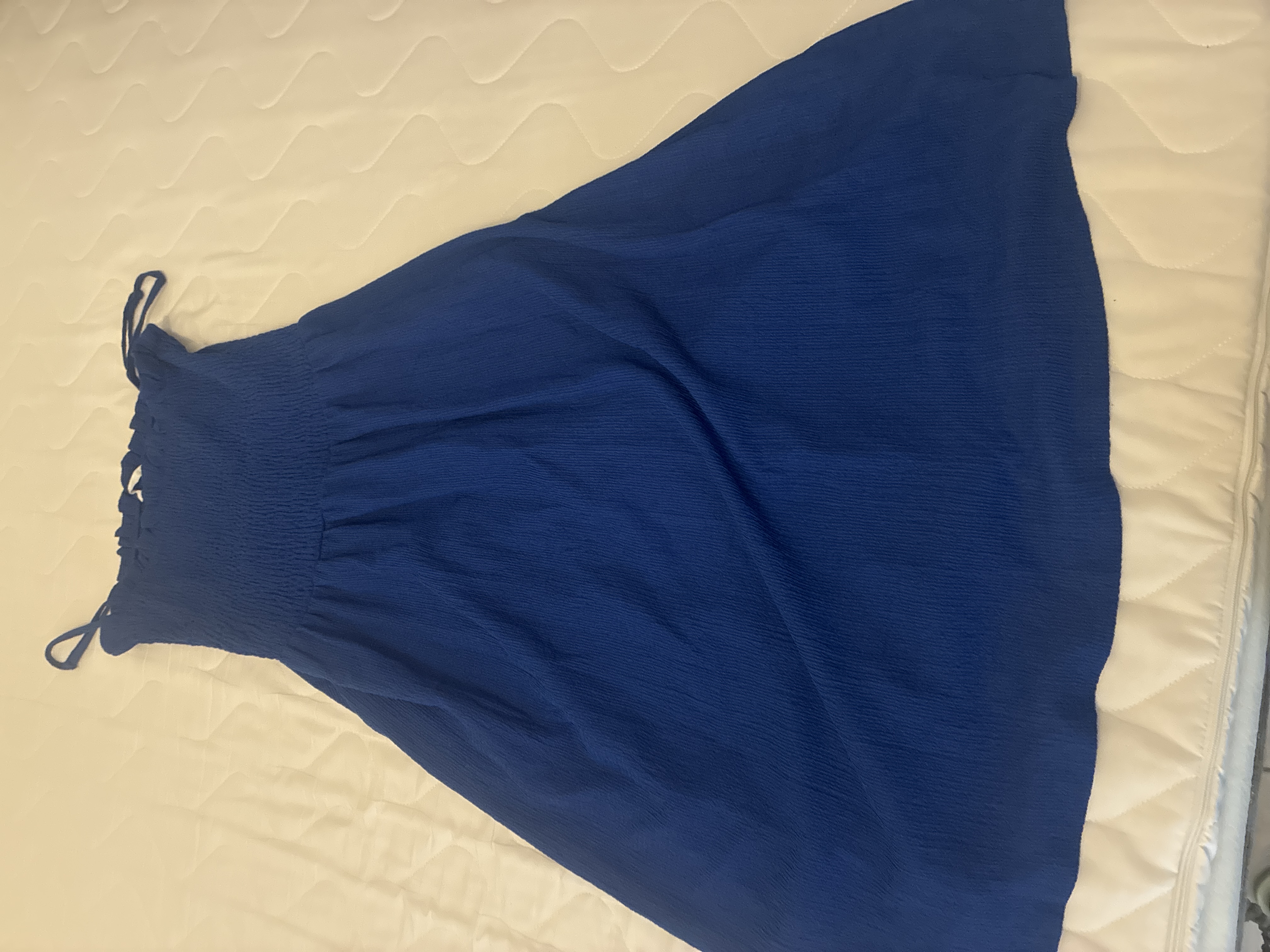 Robe à bretelles bleue