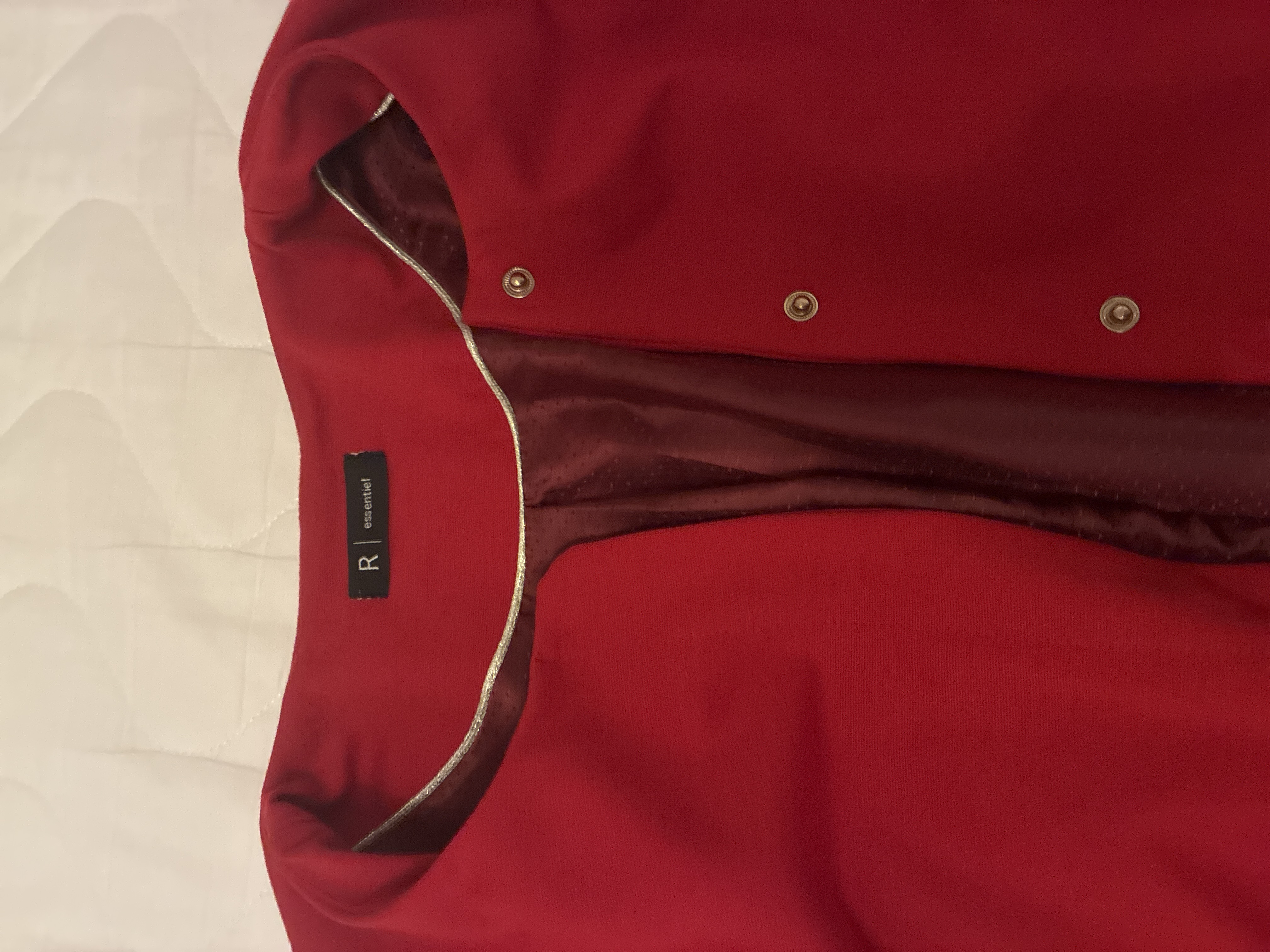 Veste rouge taille 46