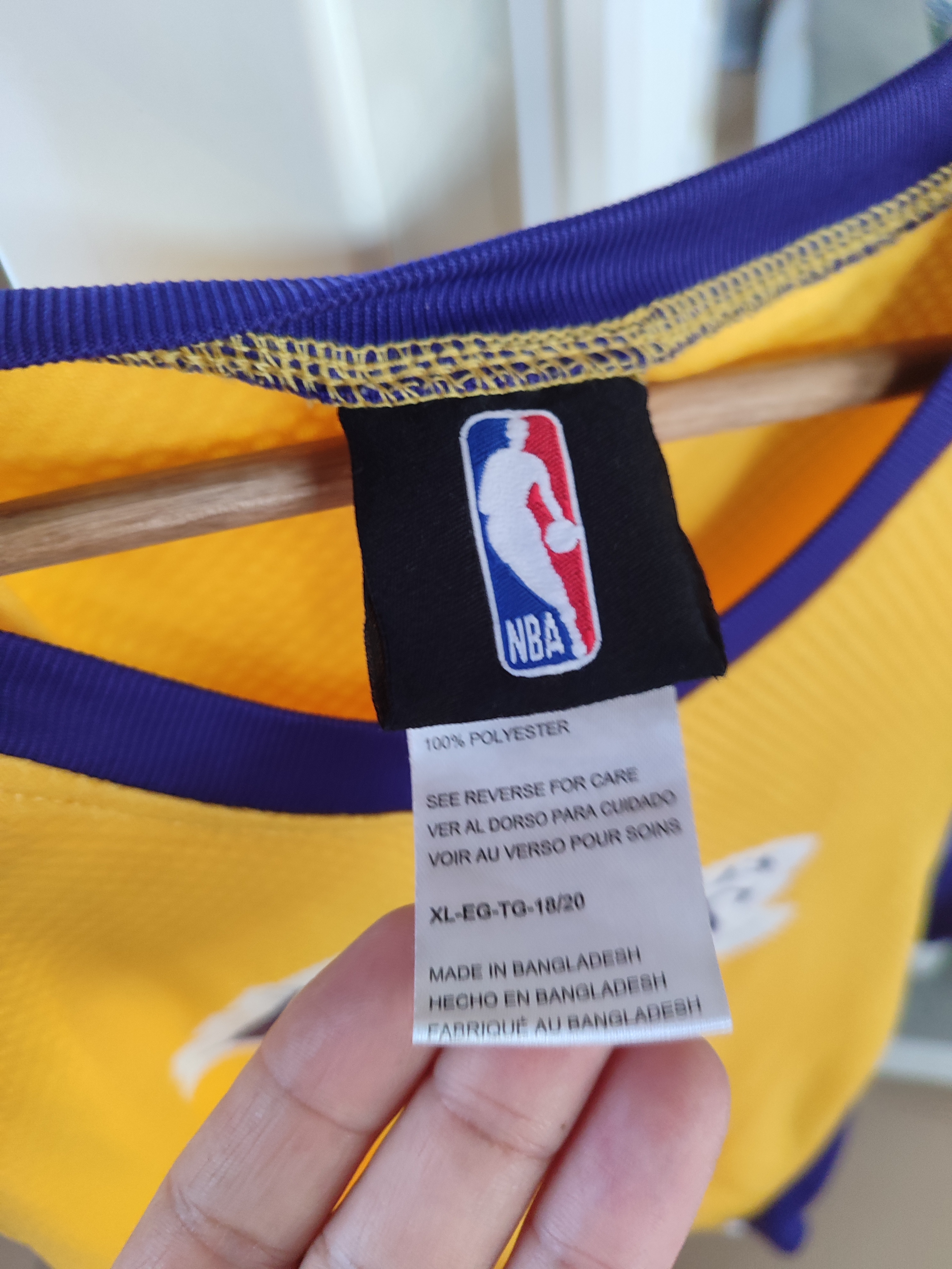Débardeur lakers jaune et violet