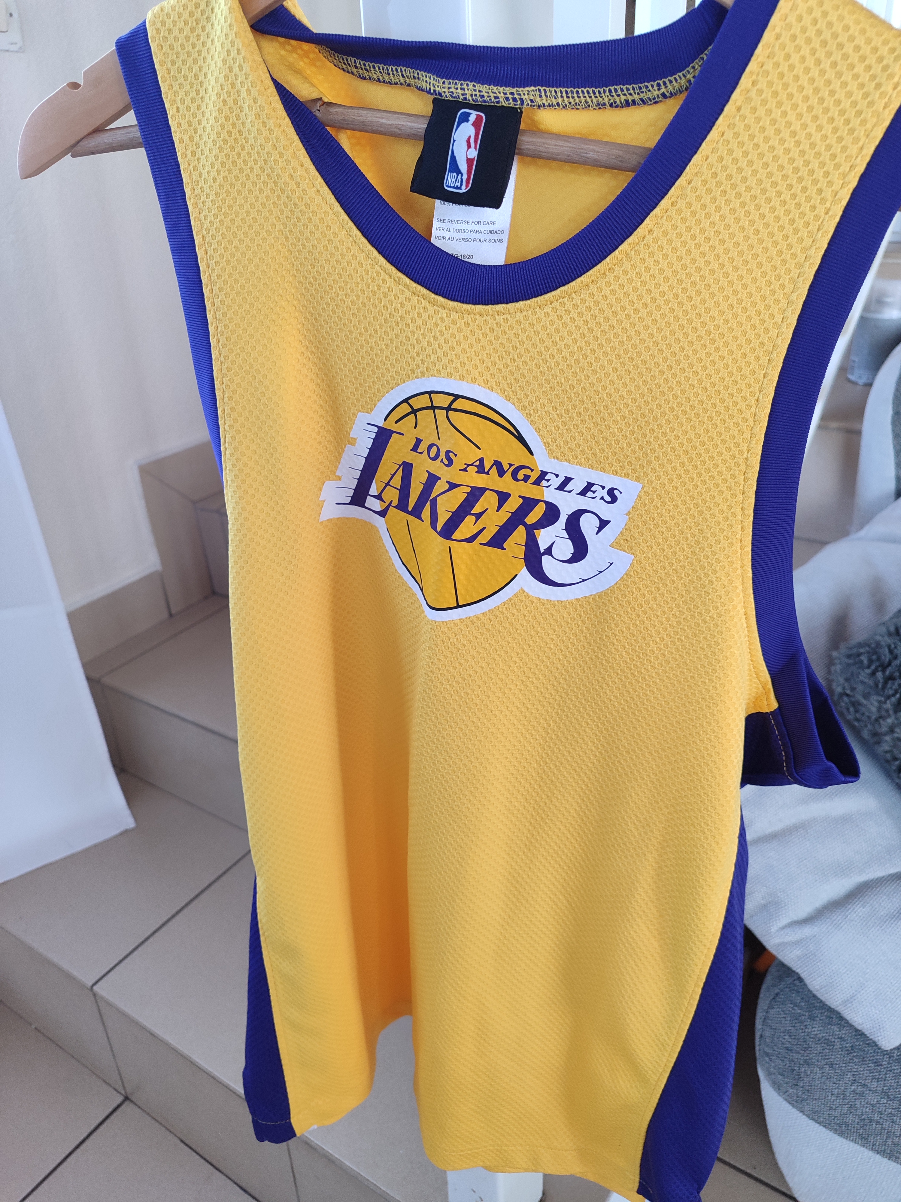 Débardeur lakers jaune et violet