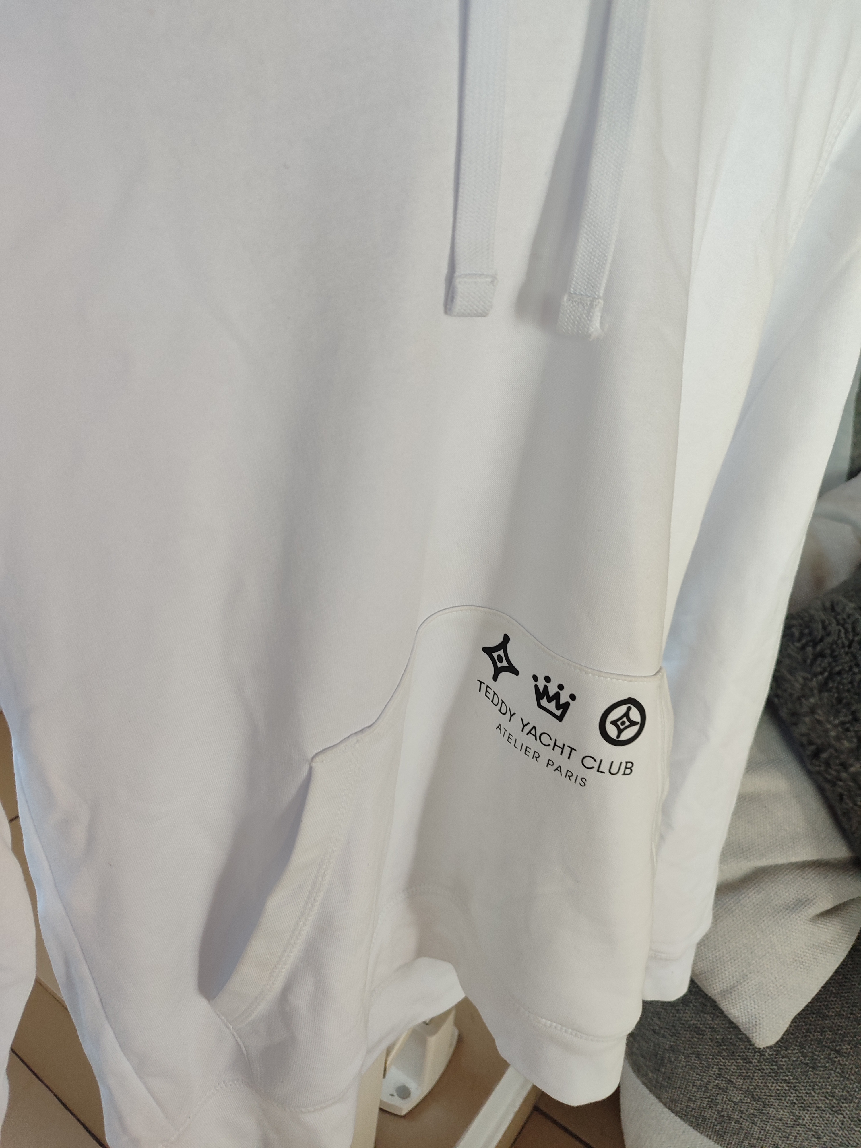 Sweat shirt blanc Teddy yatch club