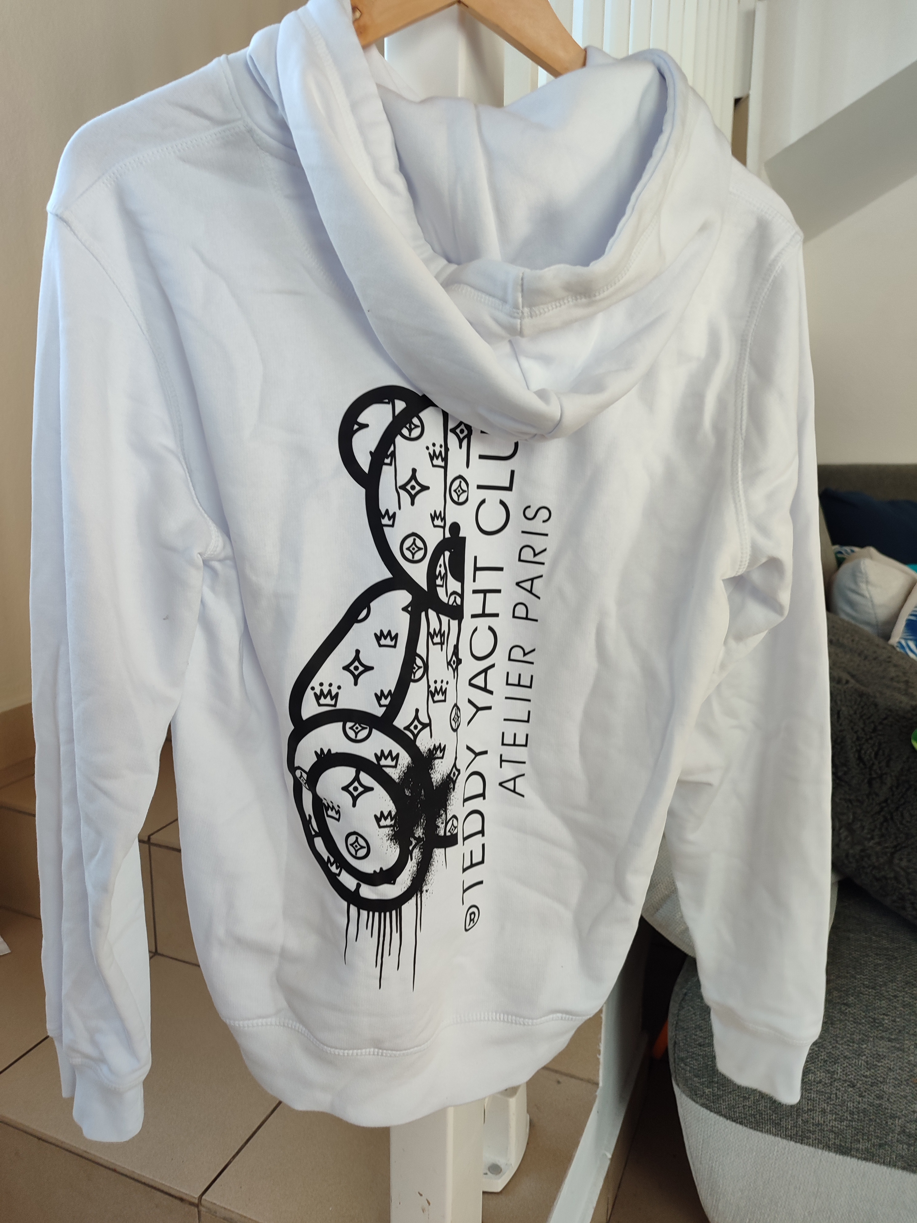 Sweat shirt blanc Teddy yatch club