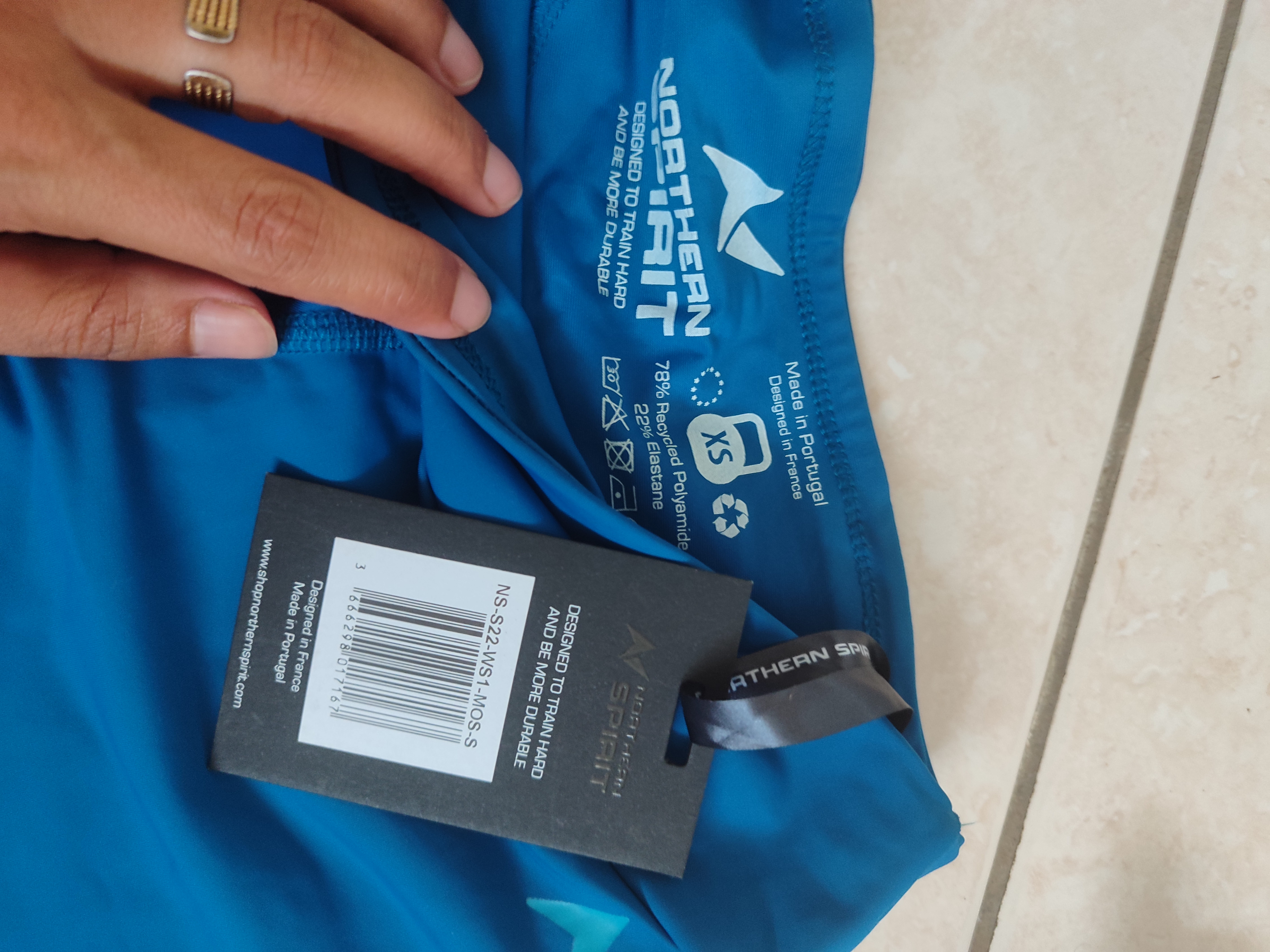 Legging sport bleu