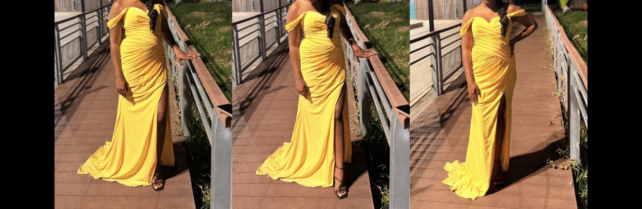 Robe soirée jaune — La Réunion