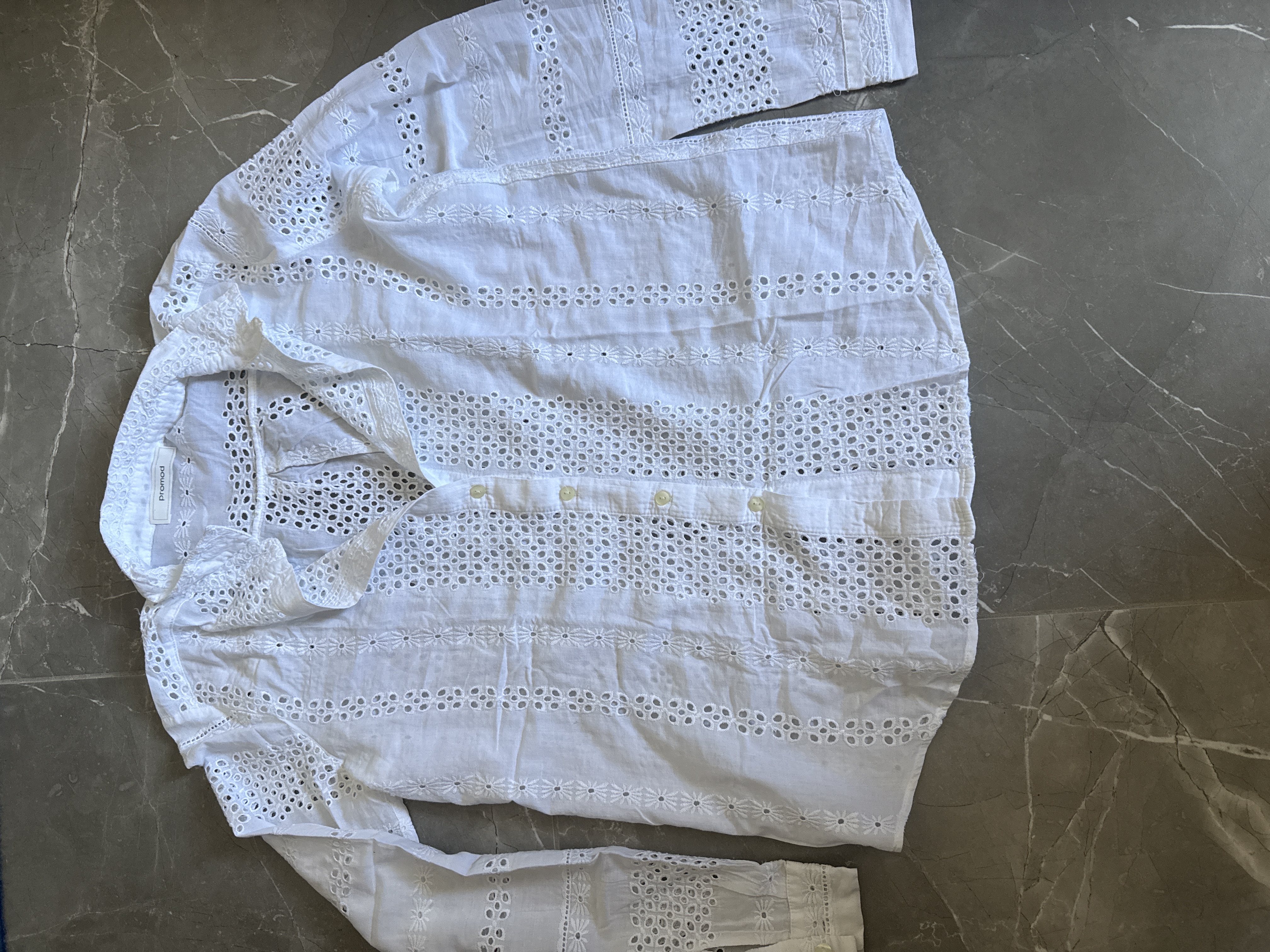 Chemise broderie anglaise Promod