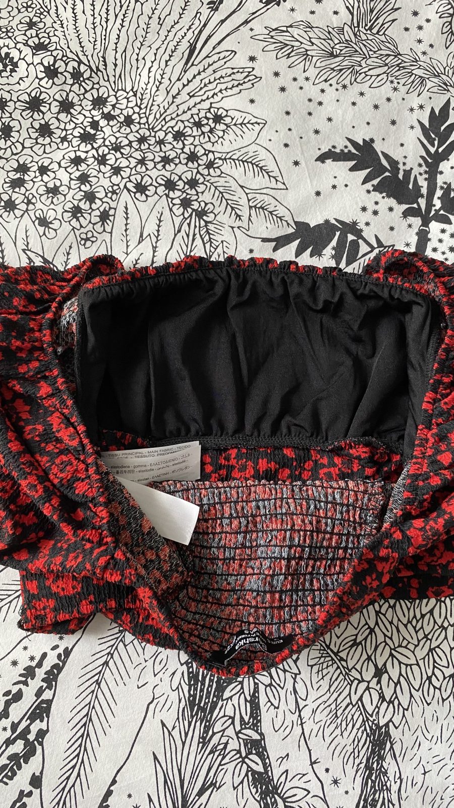 Crop top manches bouffantes Bershka
