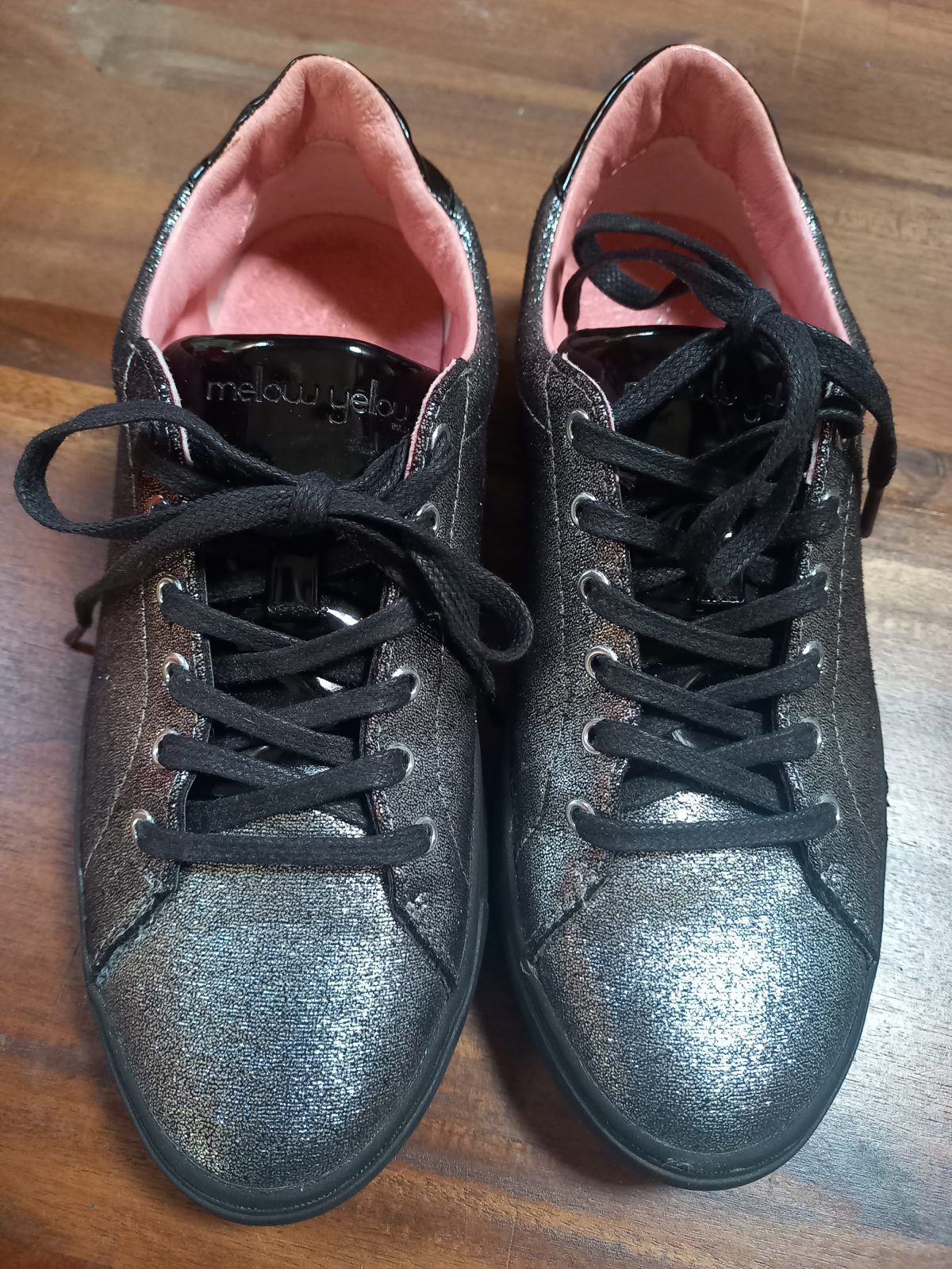 Sneakers noires argentées