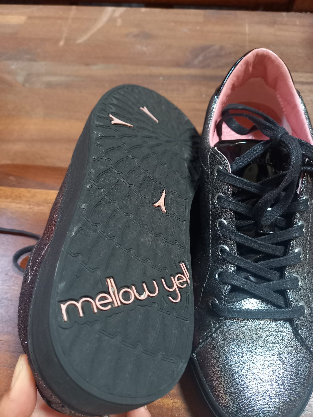 Sneakers noires argentées