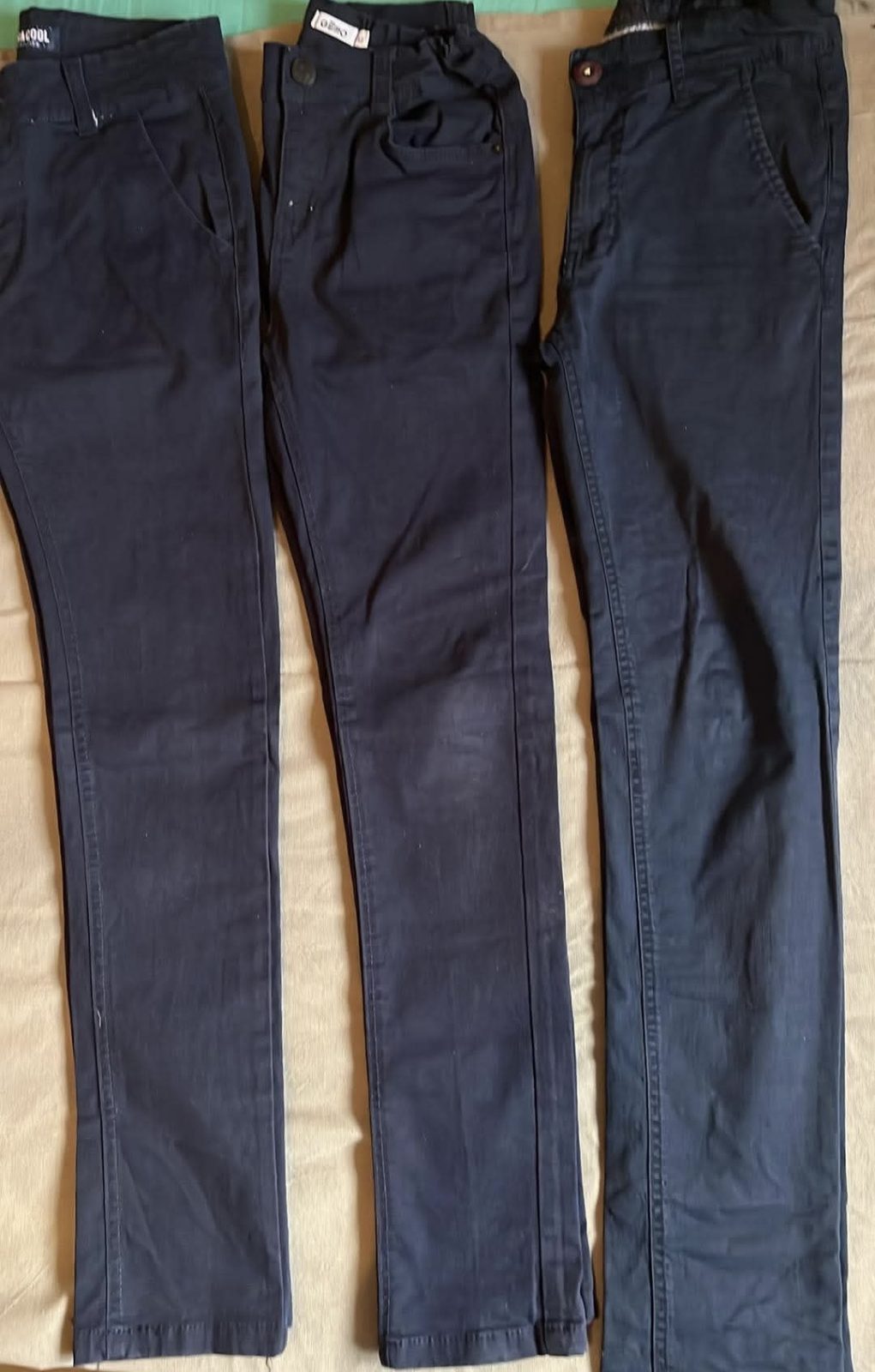 Lot de 3 pantalon bleu marine