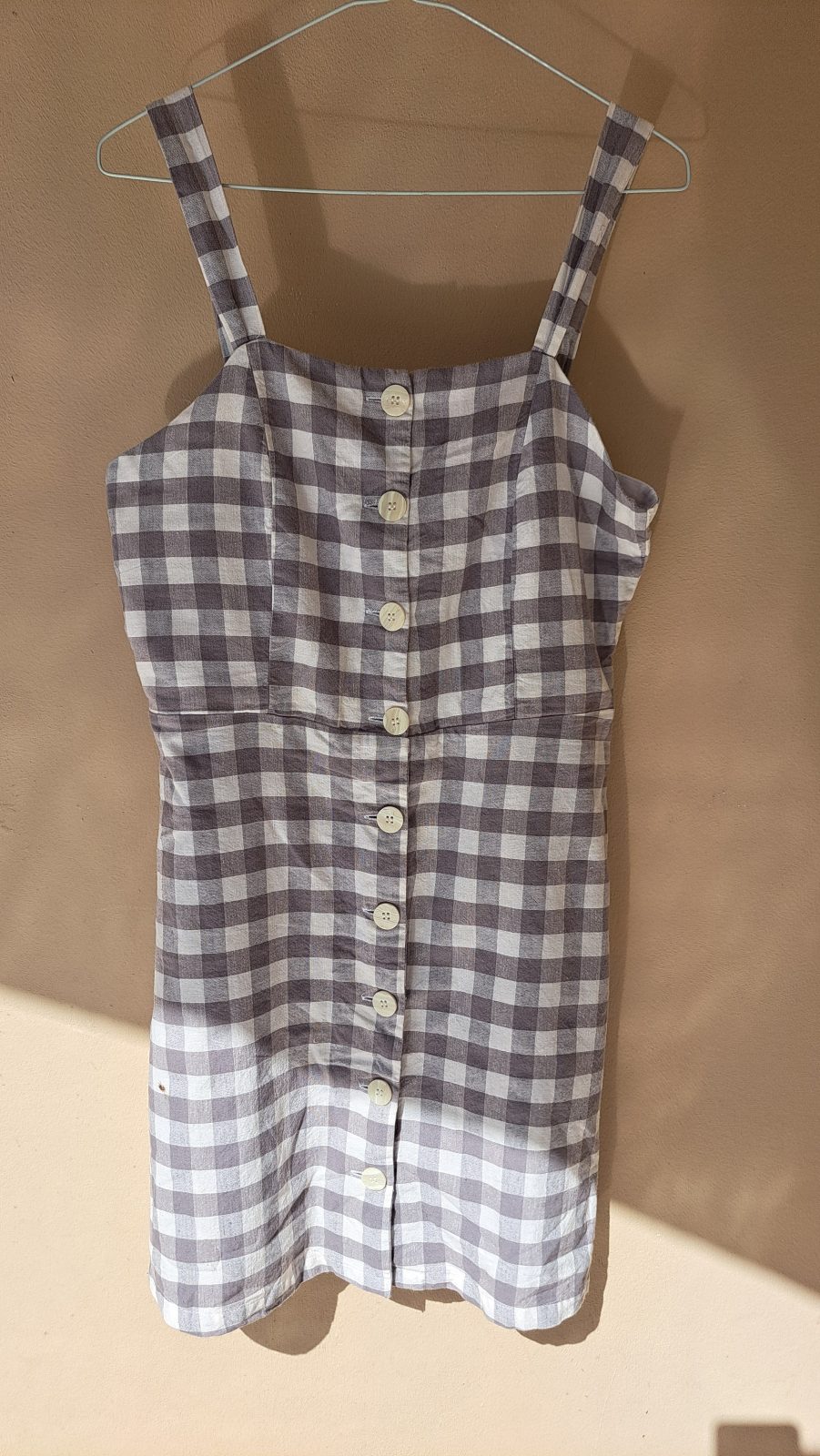 Robe courte à motif Vichy