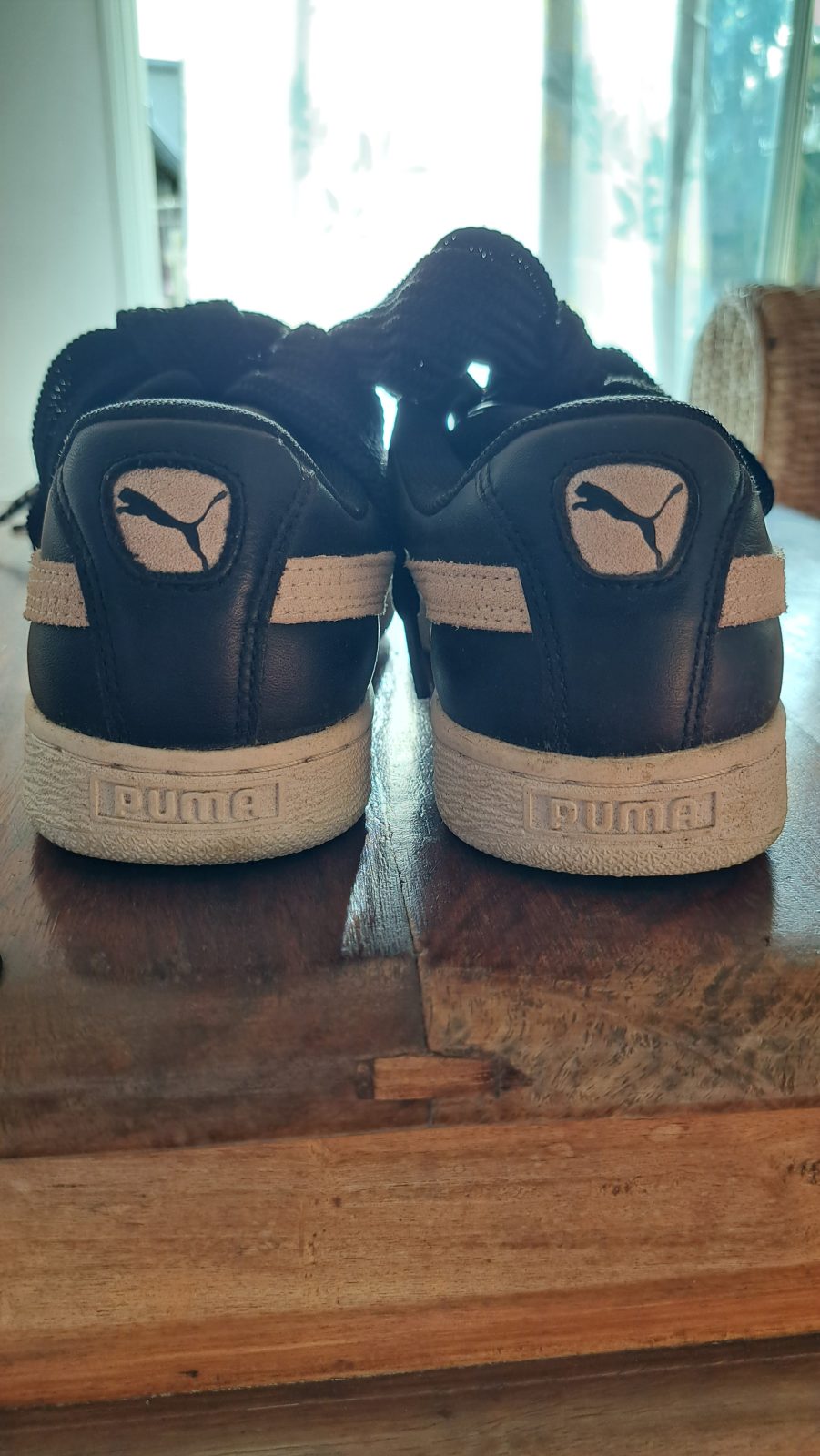 Baskets Puma suede à lacets larges