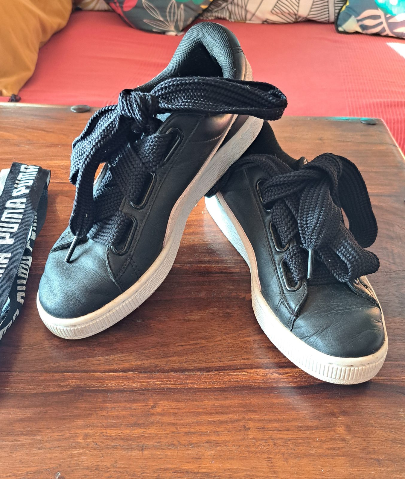 Baskets Puma suede à lacets larges