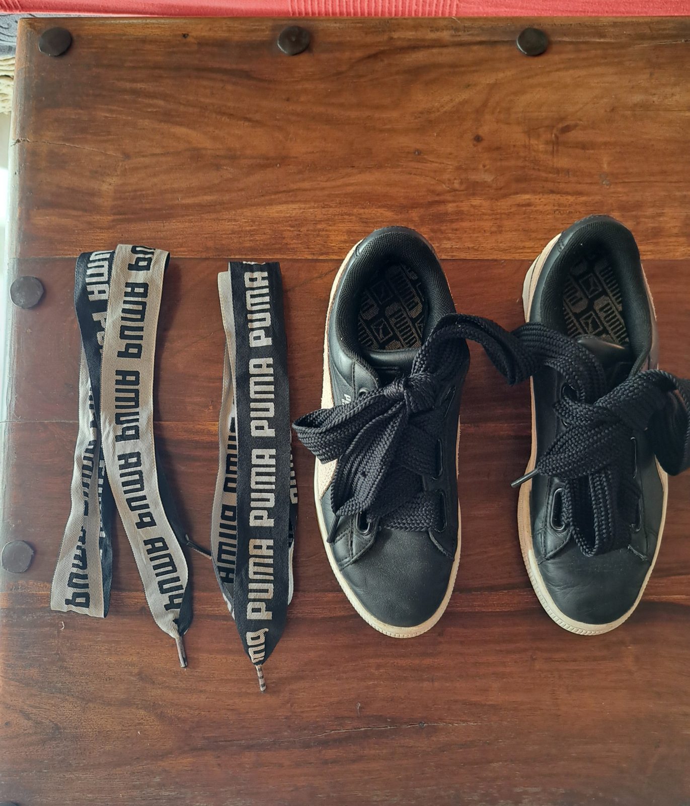 Baskets Puma suede à lacets larges