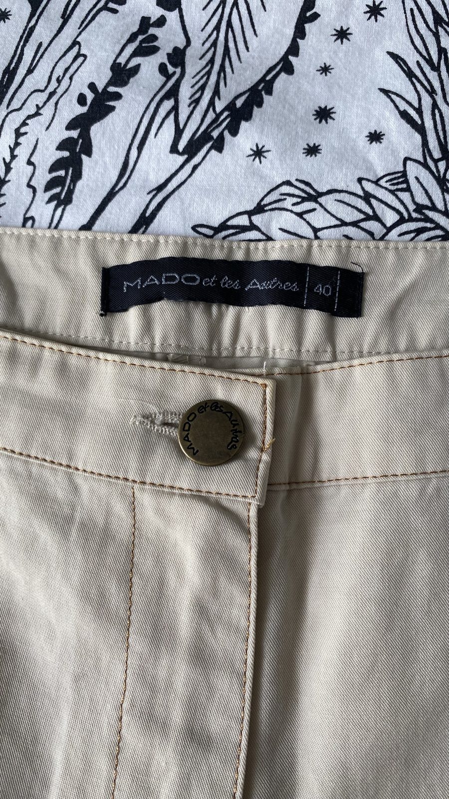 Pantalon beige vintage