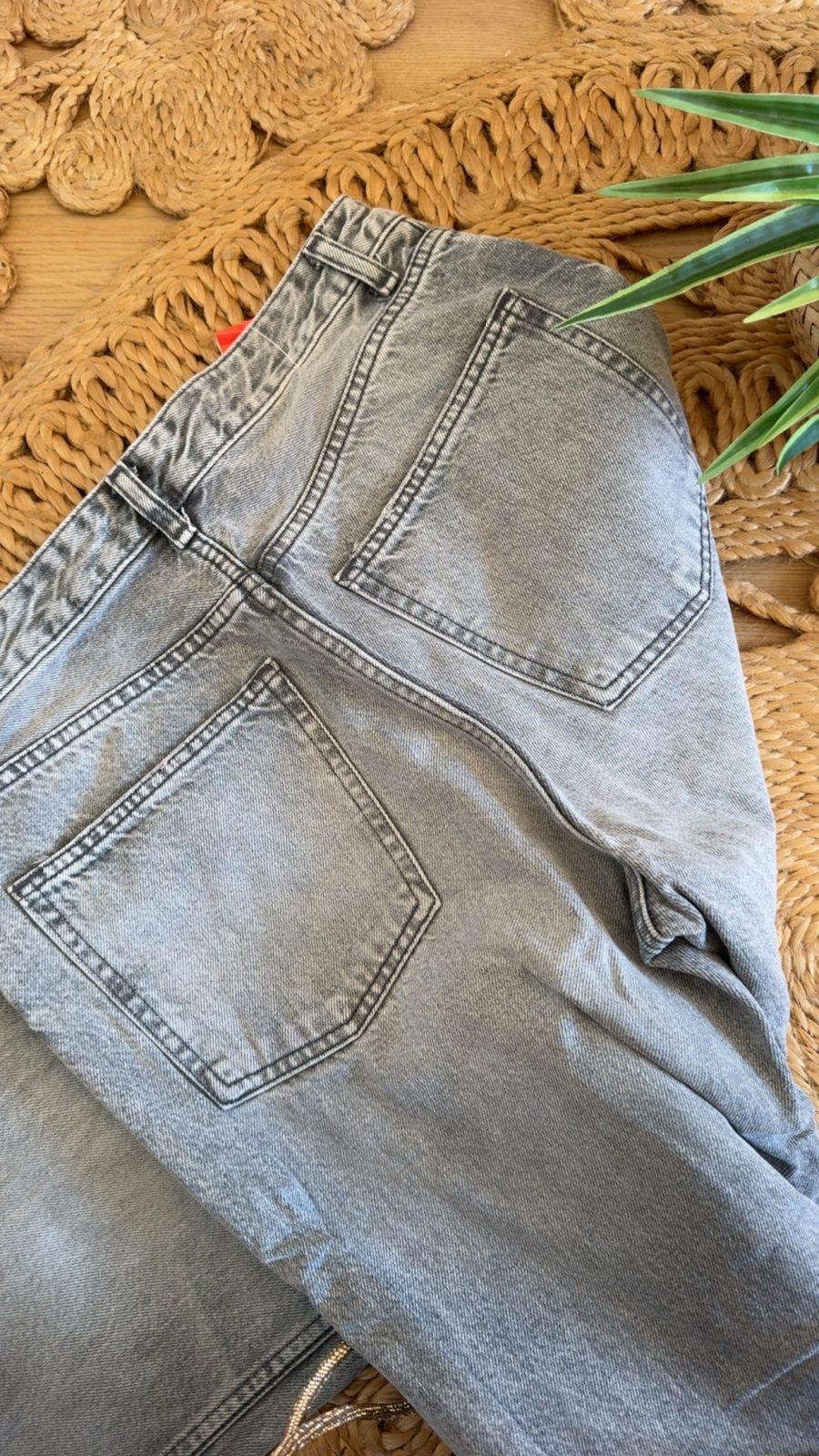 Jeans gris Zara