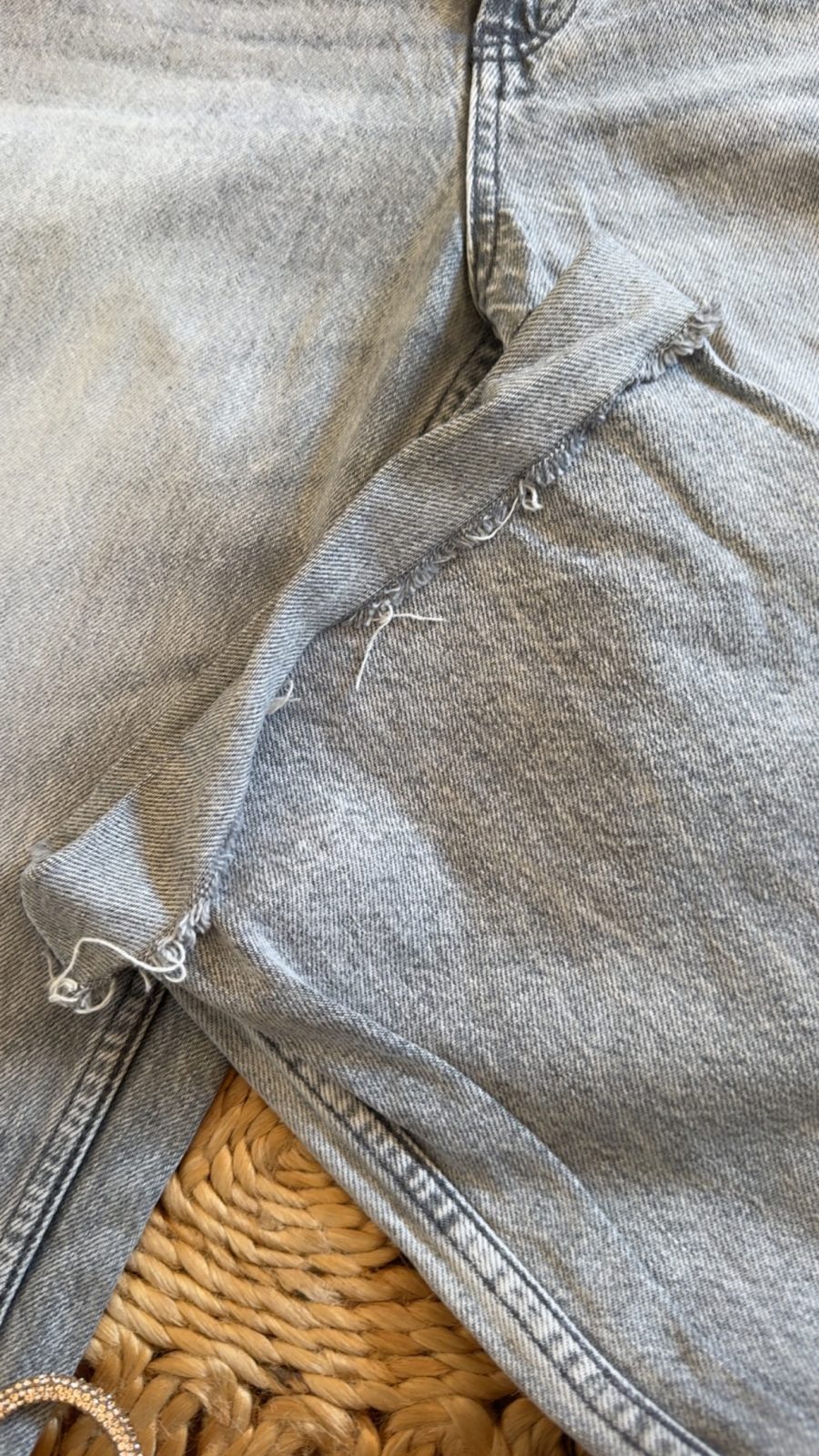 Jeans gris Zara