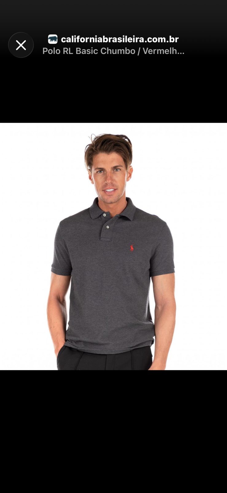 Polo Ralph Lauren gris — Ralph Lauren — La Réunion