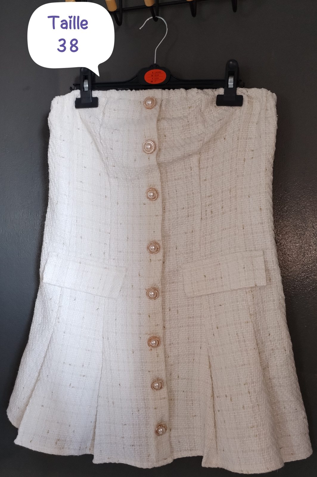 Ensemble robe bustier + blaser crop top Taille 38