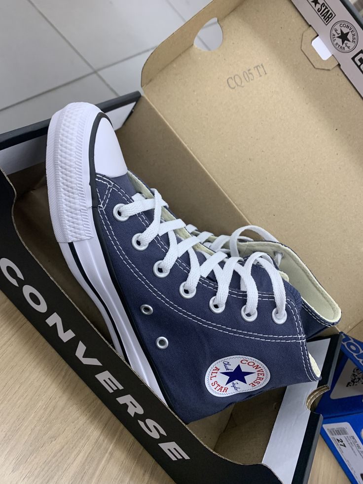 Converse montantes bleu marine