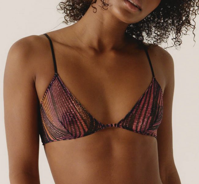 Brassière pailletée