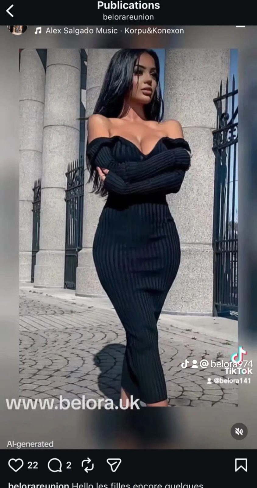 Robe pull noir