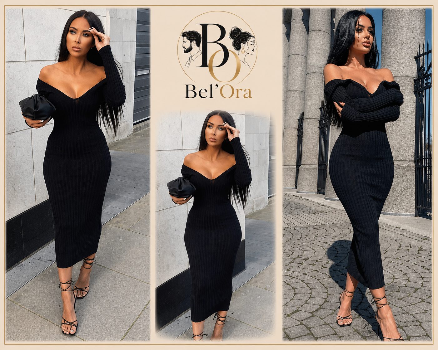 Robe pull noir