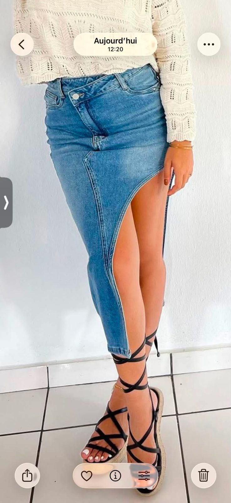 Jupe asymétrique taille 36