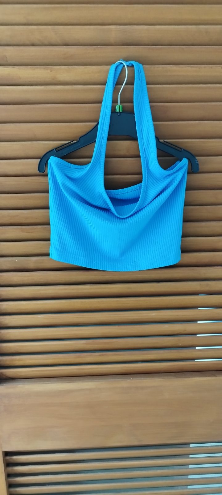 Tee shirt sans manche bleu