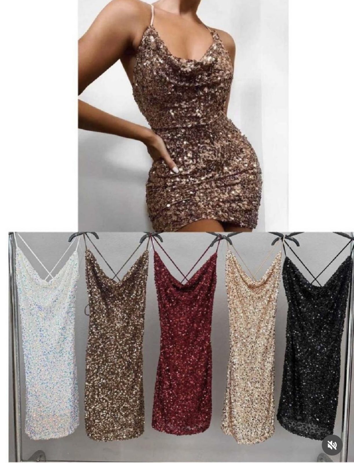 Robe de soirée à Sequins