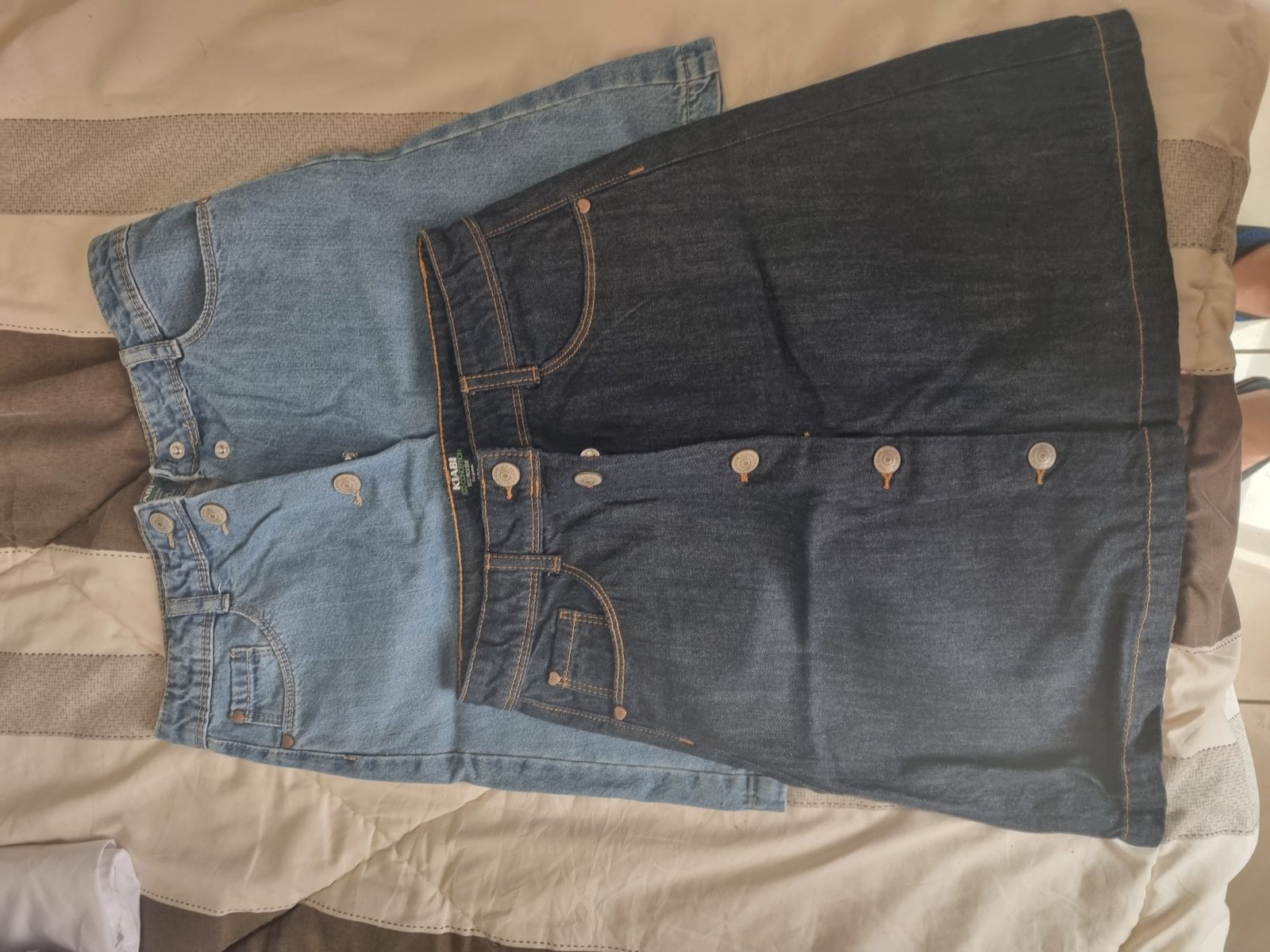 2 jupes jeans