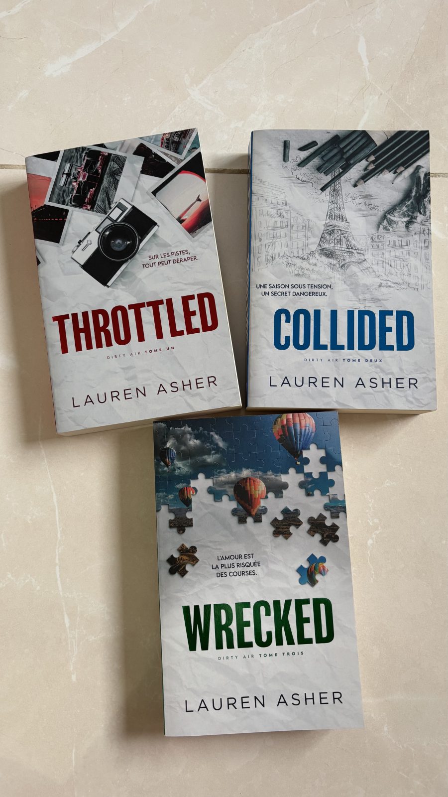 Trilogie livre New Romance Dirty Air