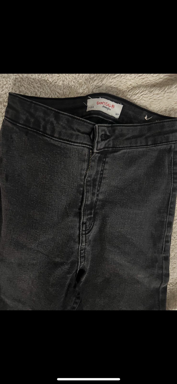 Pantalon noir taille haute