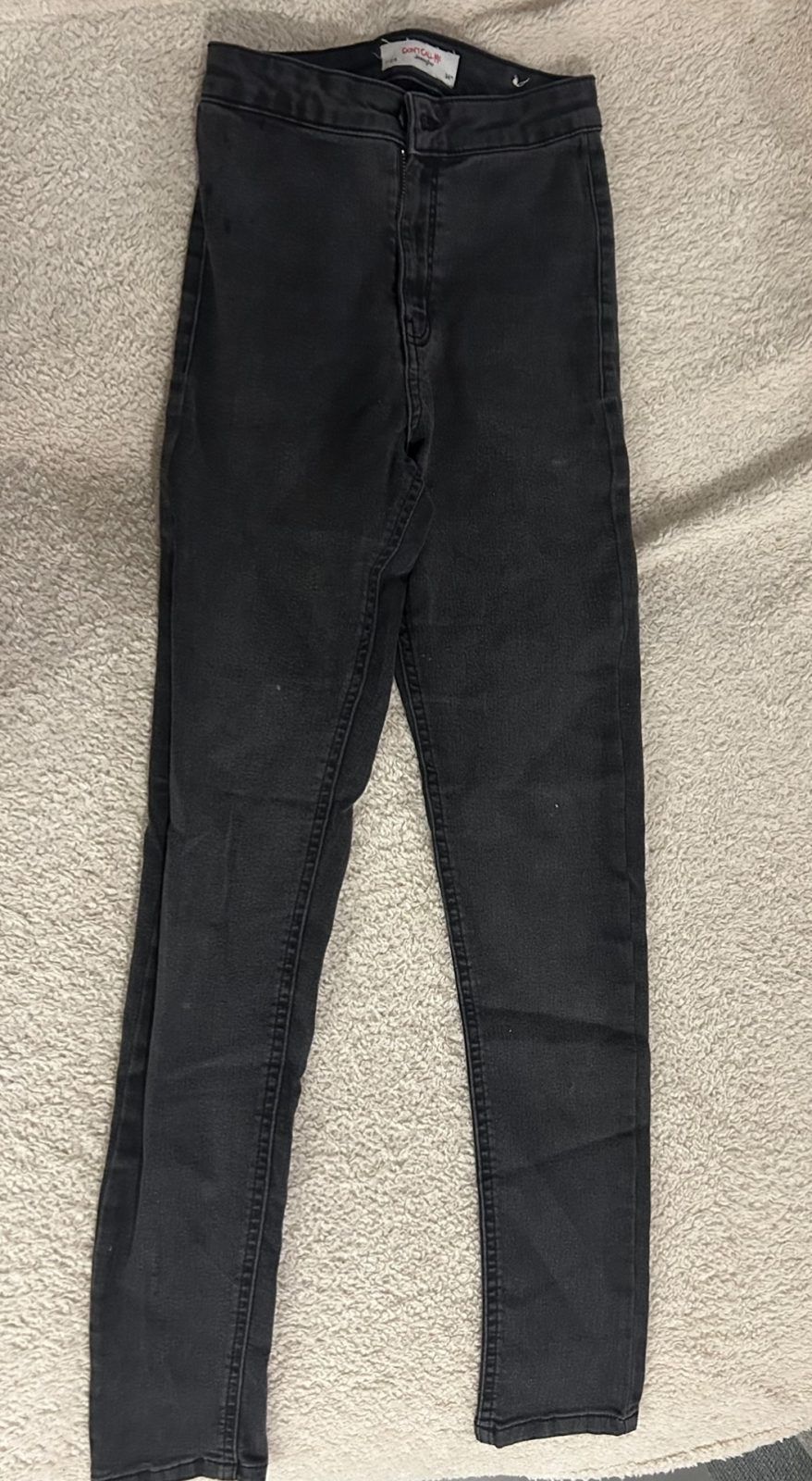 Pantalon noir taille haute