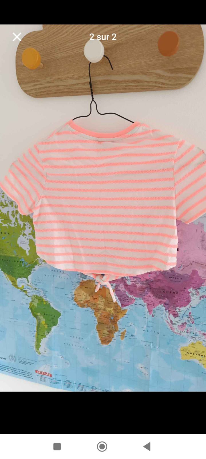 Tee-shirt crop top