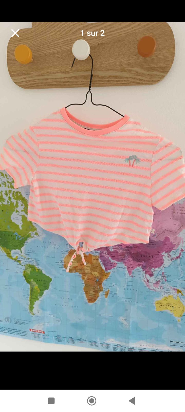 Tee-shirt crop top