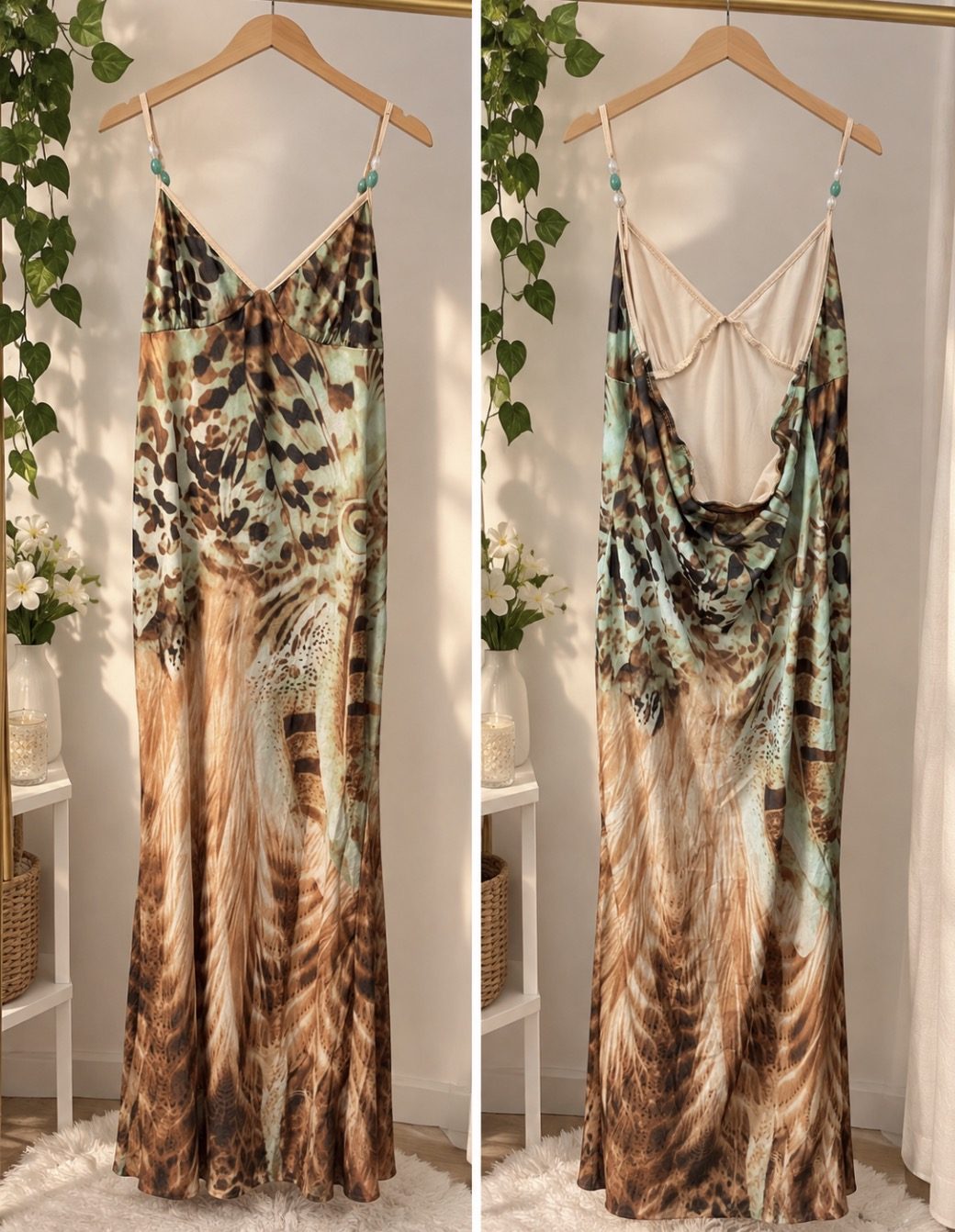 Robe de plage Leopard