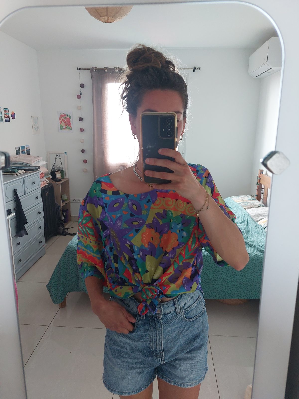 T-shirt coloré ample