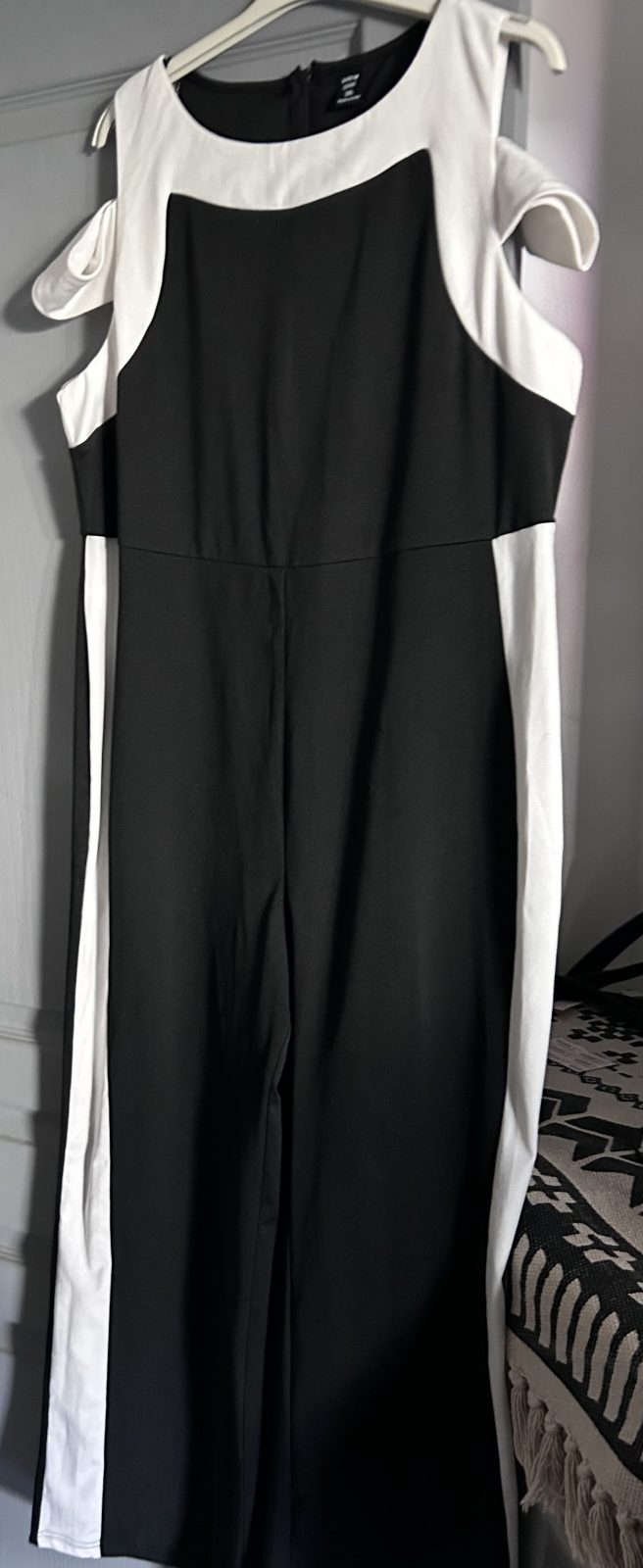 Combi pantalon noir/blanc