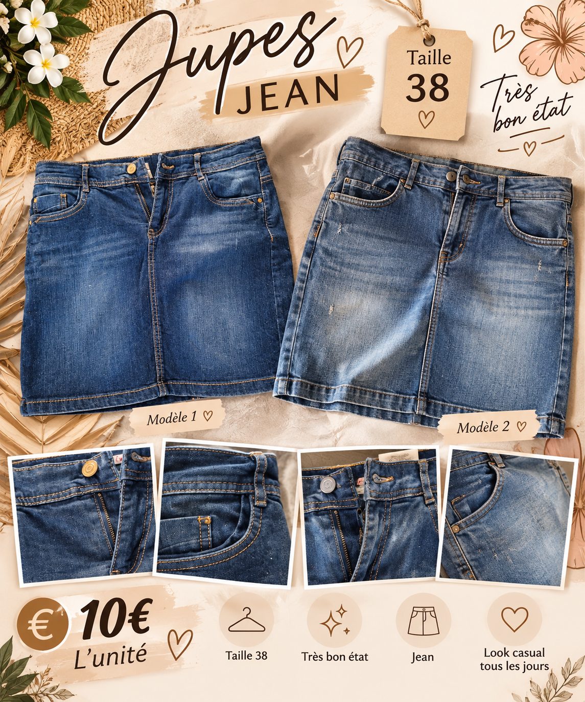 Jeans et jupes
