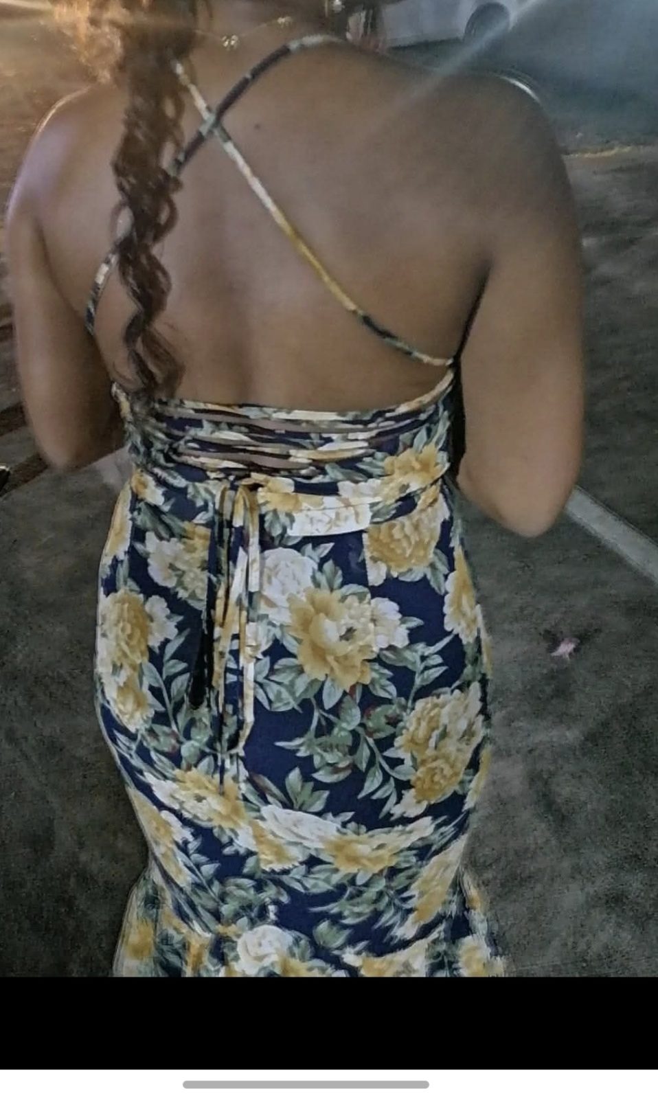 Robe longue fleuris taille XS